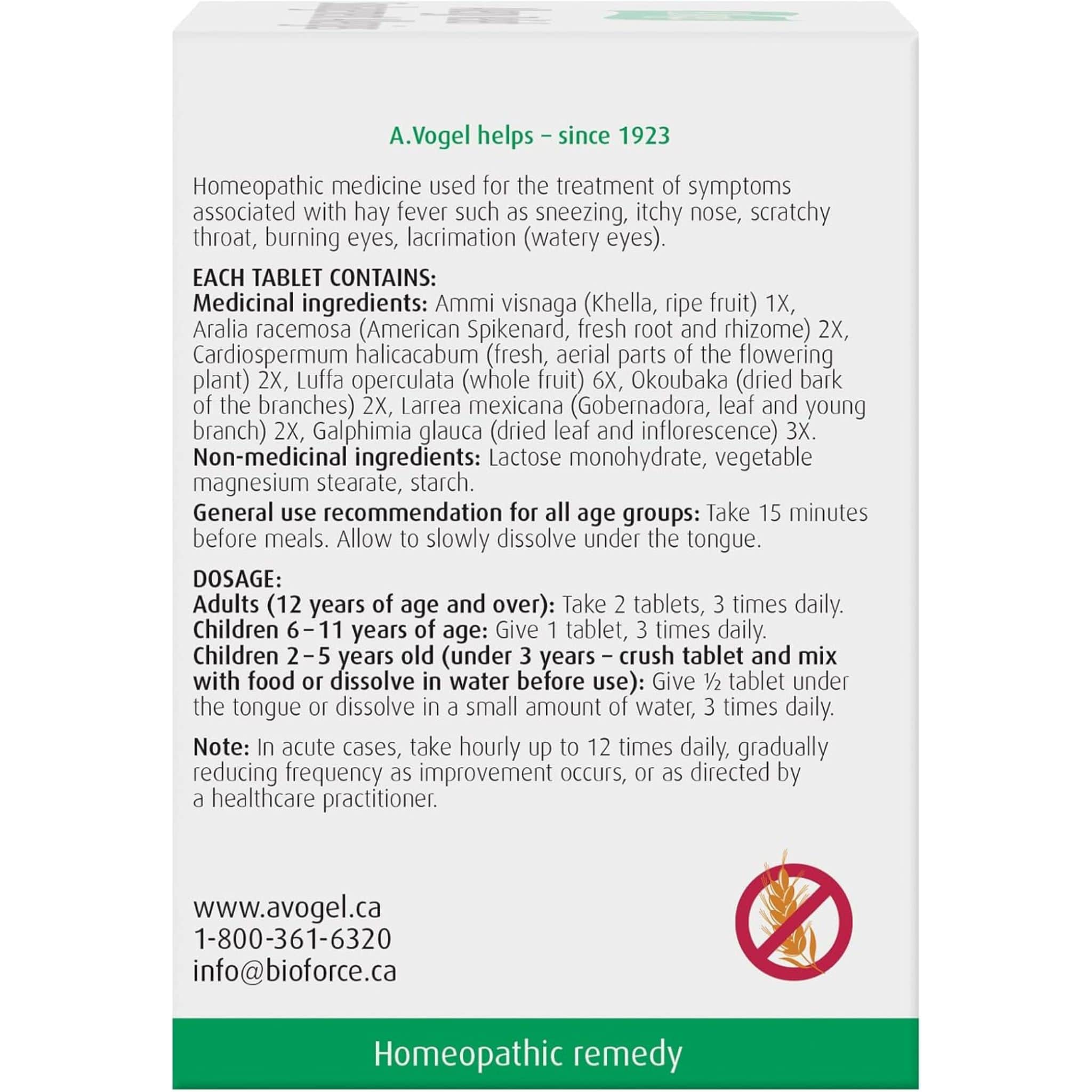 A. Vogel Allergy Relief Tablets, 120 Tablets - Image 3