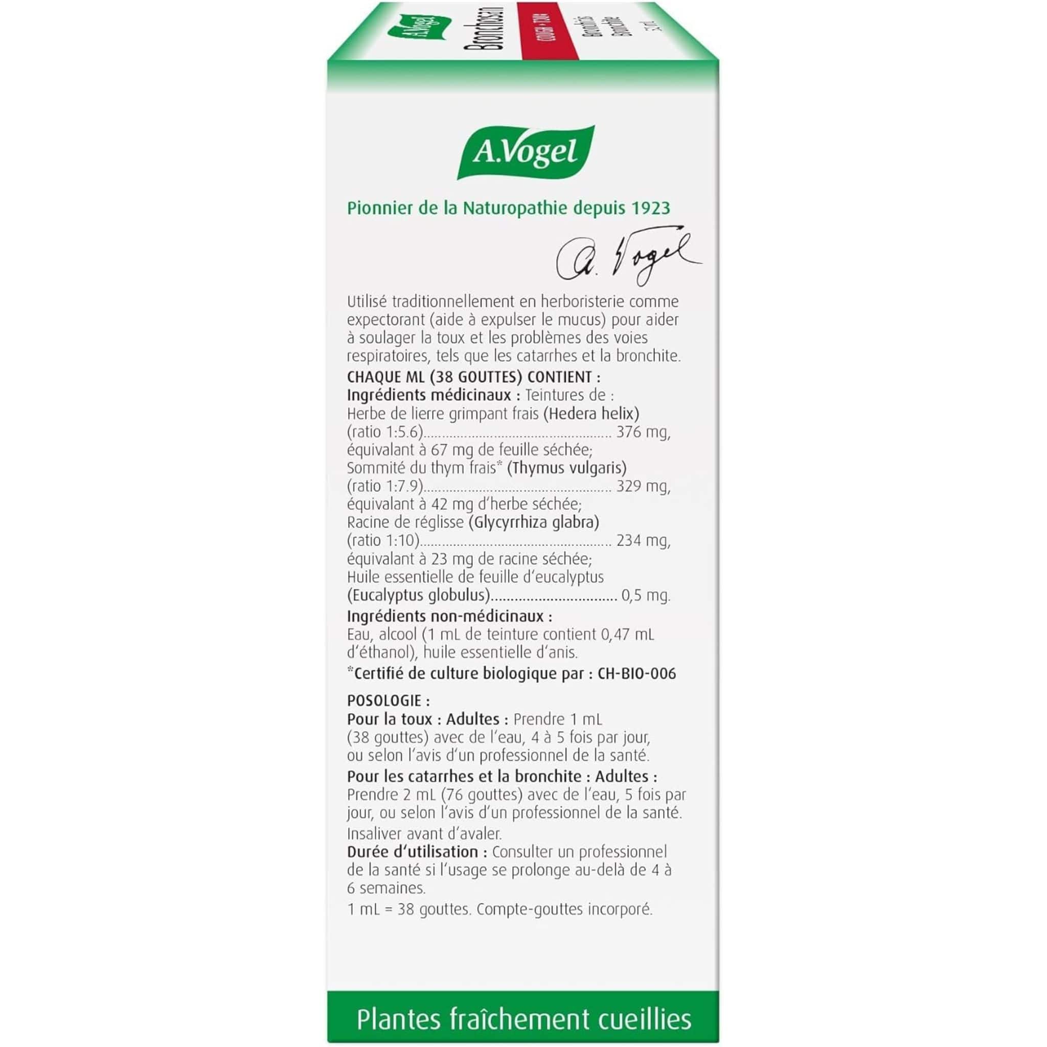 A. Vogel Bronchosan, Reduces cough and helps expel mucus, 50ml - Image 3