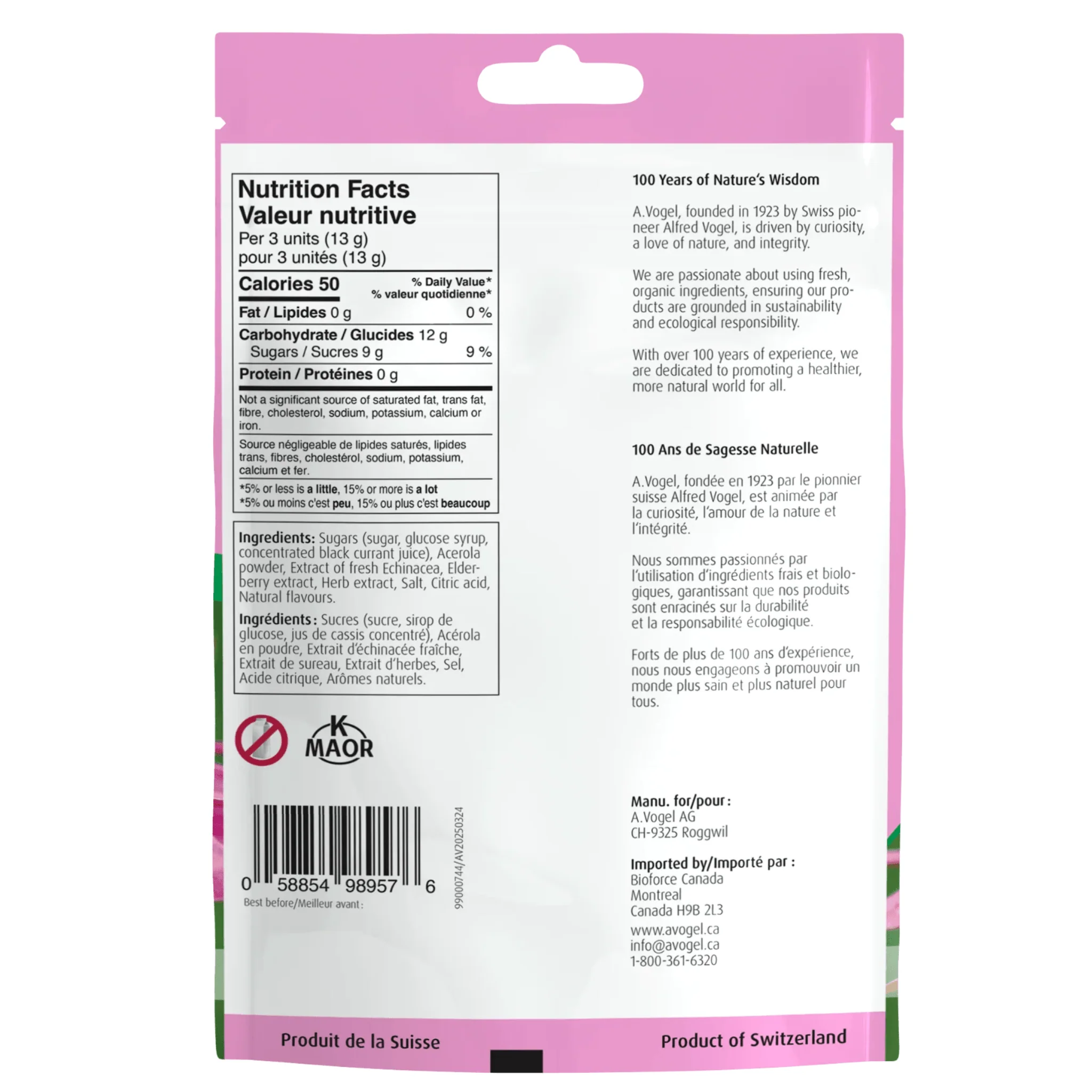 A. Vogel Echinacea Lozenges, Helps Sooth Sore Throat, Made with Fresh Echinacea, 75 Lozenges - Image 2