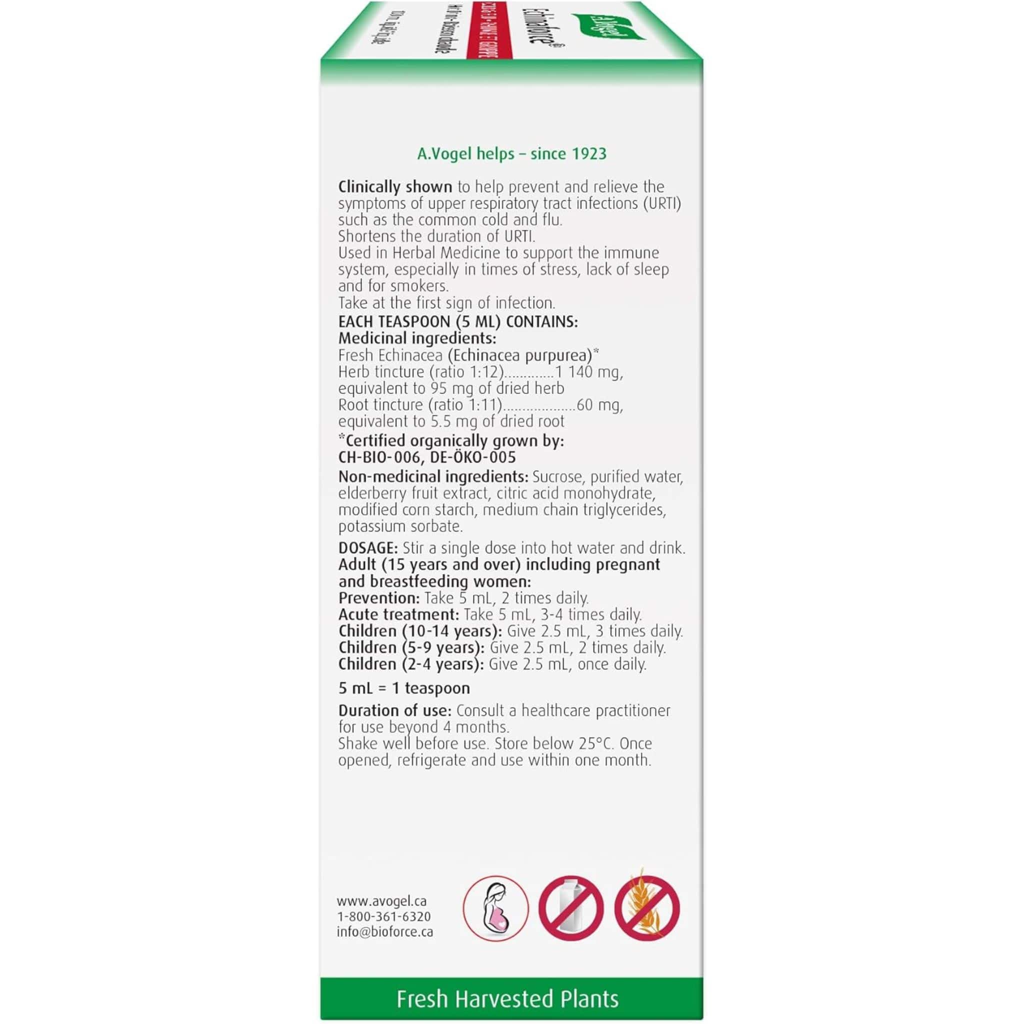 A. Vogel Echinaforce Extra Strength (Hot Drink), 100ml - Image 3