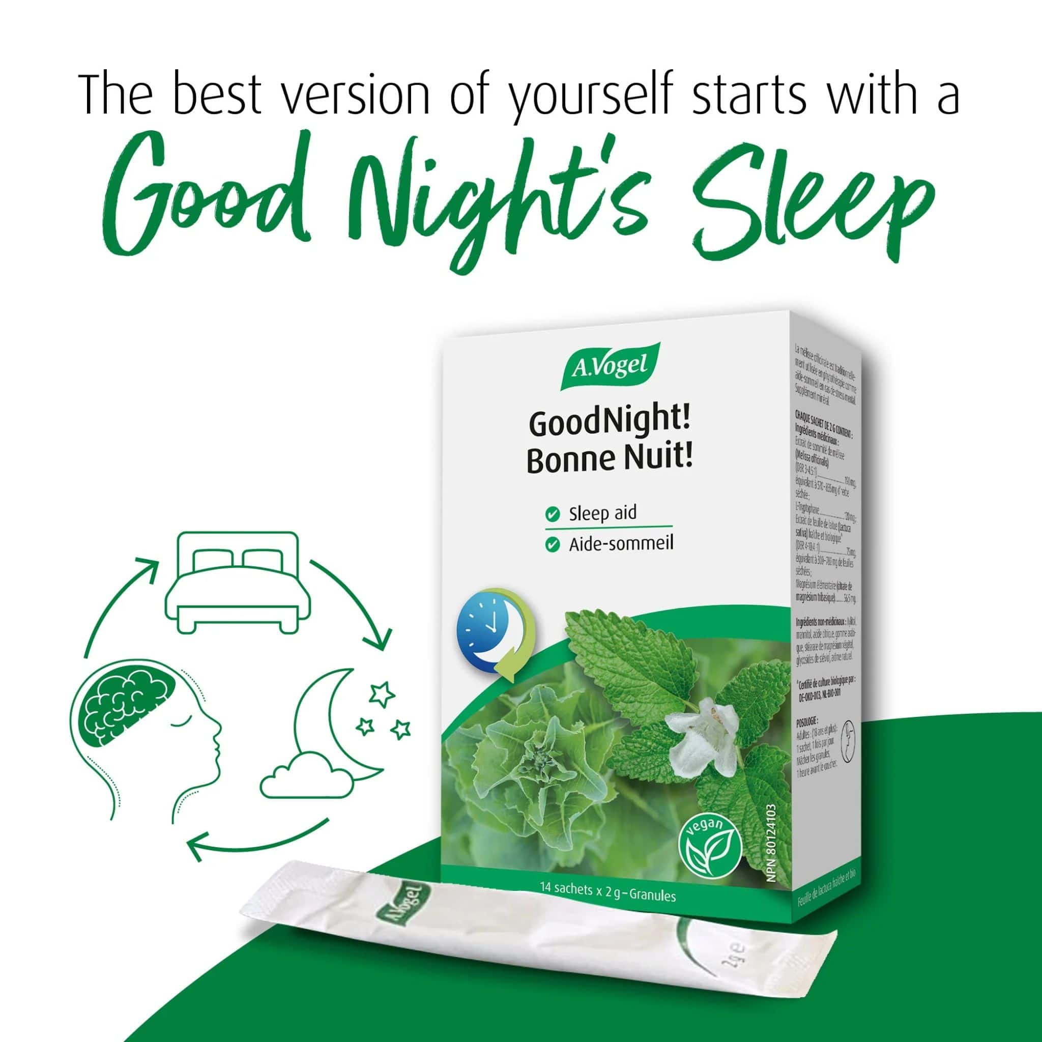 A.Vogel GoodNight, Sleep Aid, 14 sachets x 2g - Image 2