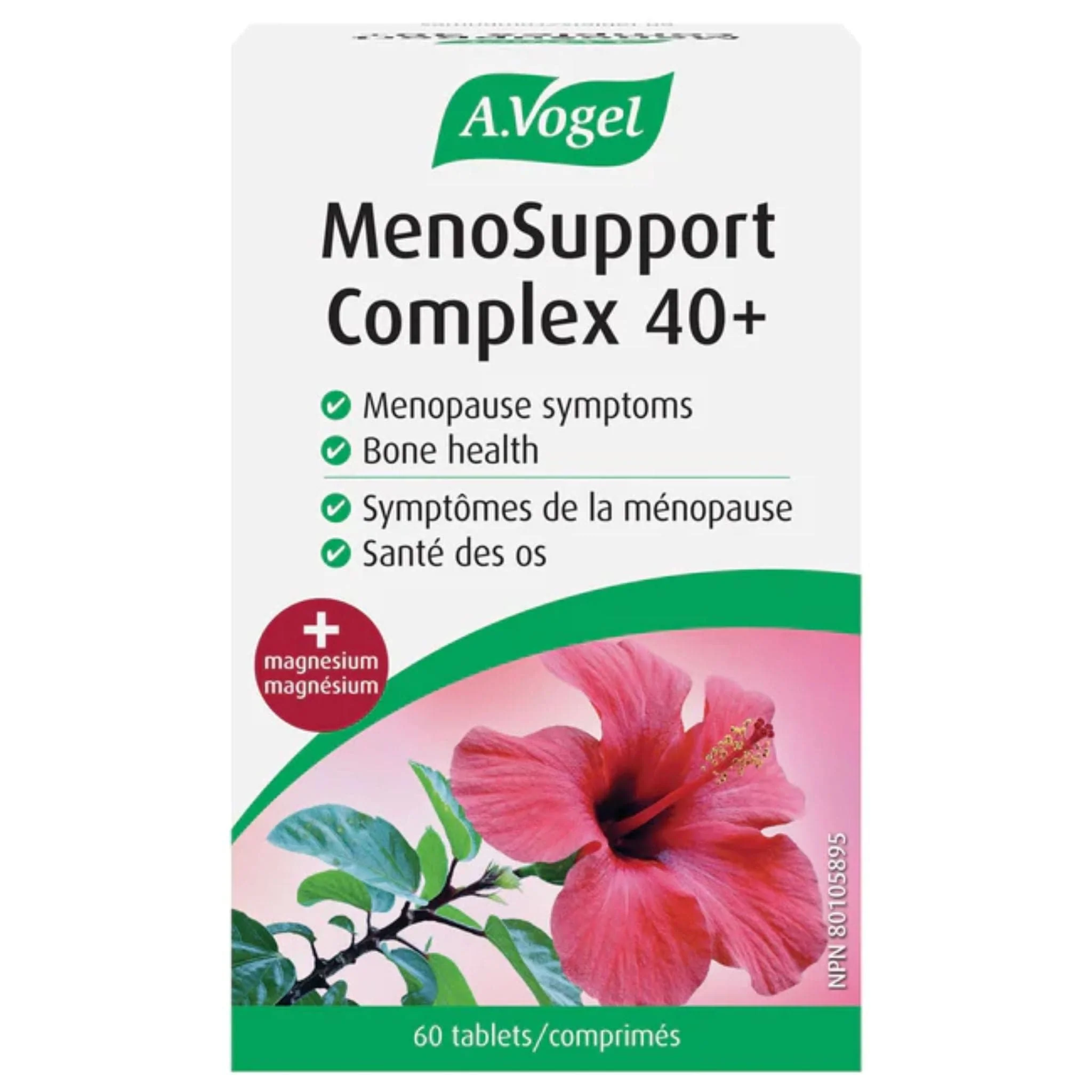 A. Vogel MenoSupport Complex 40 Plus, All Stages of Menopause and Bone Health, 60 Tablets