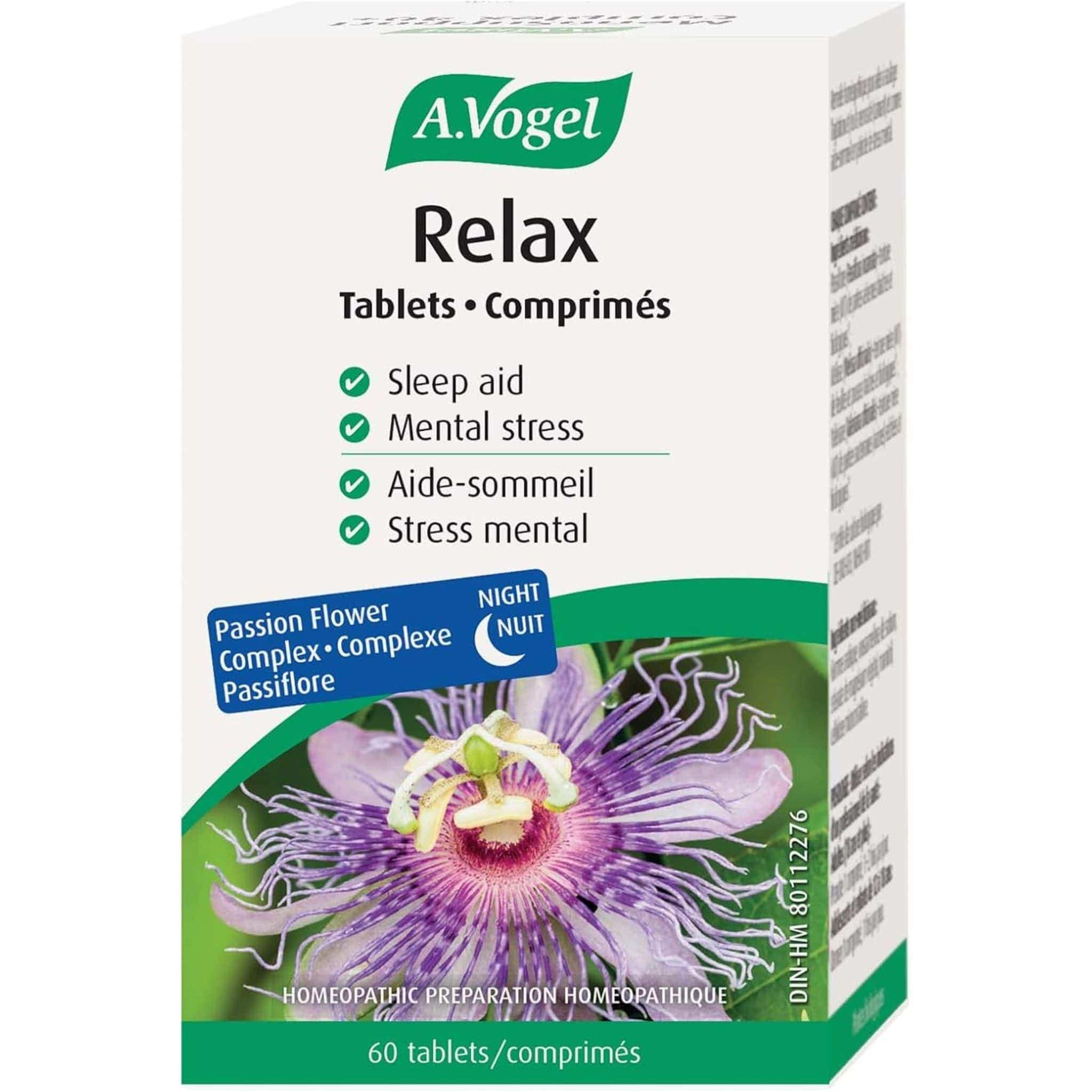 A. Vogel Relax Tablets, Sleep Aid and Mental Stress Relief, 60 Tablets
