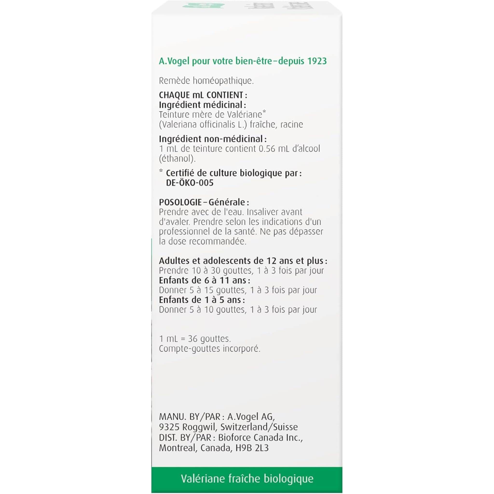 A. Vogel Valerian Liquid, Fast Acting, Promotes Sleep and Relaxation, 50ml - Image 3