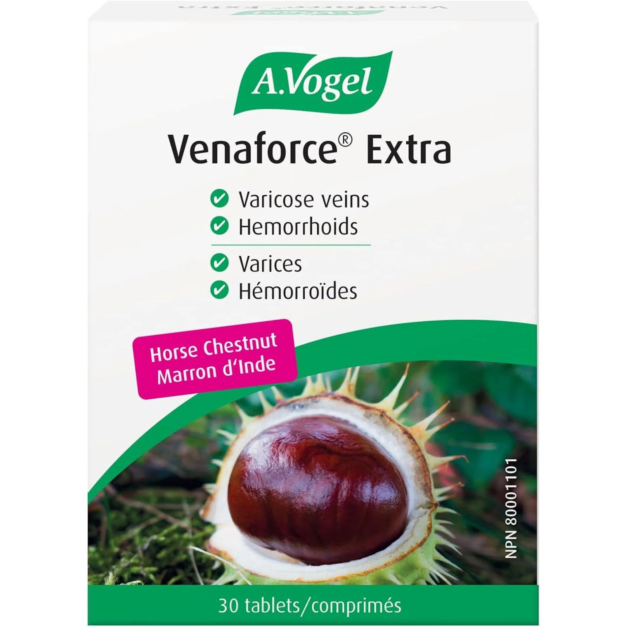 A. Vogel Venaforce Extra, Helps with hemorroids and varicose veins, 30 Tablets