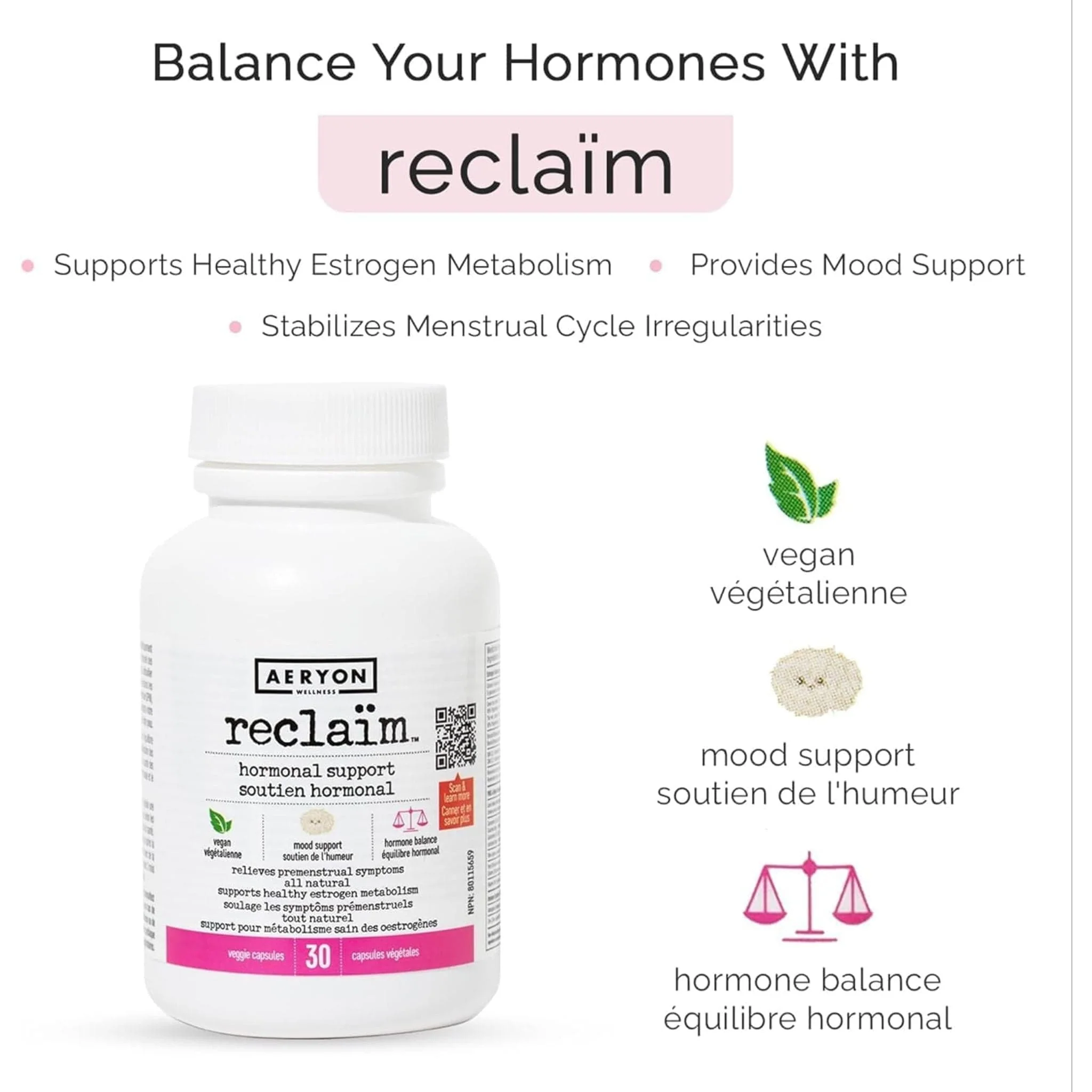 Aeryon Wellness Reclaim, Hormone Support - Image 4