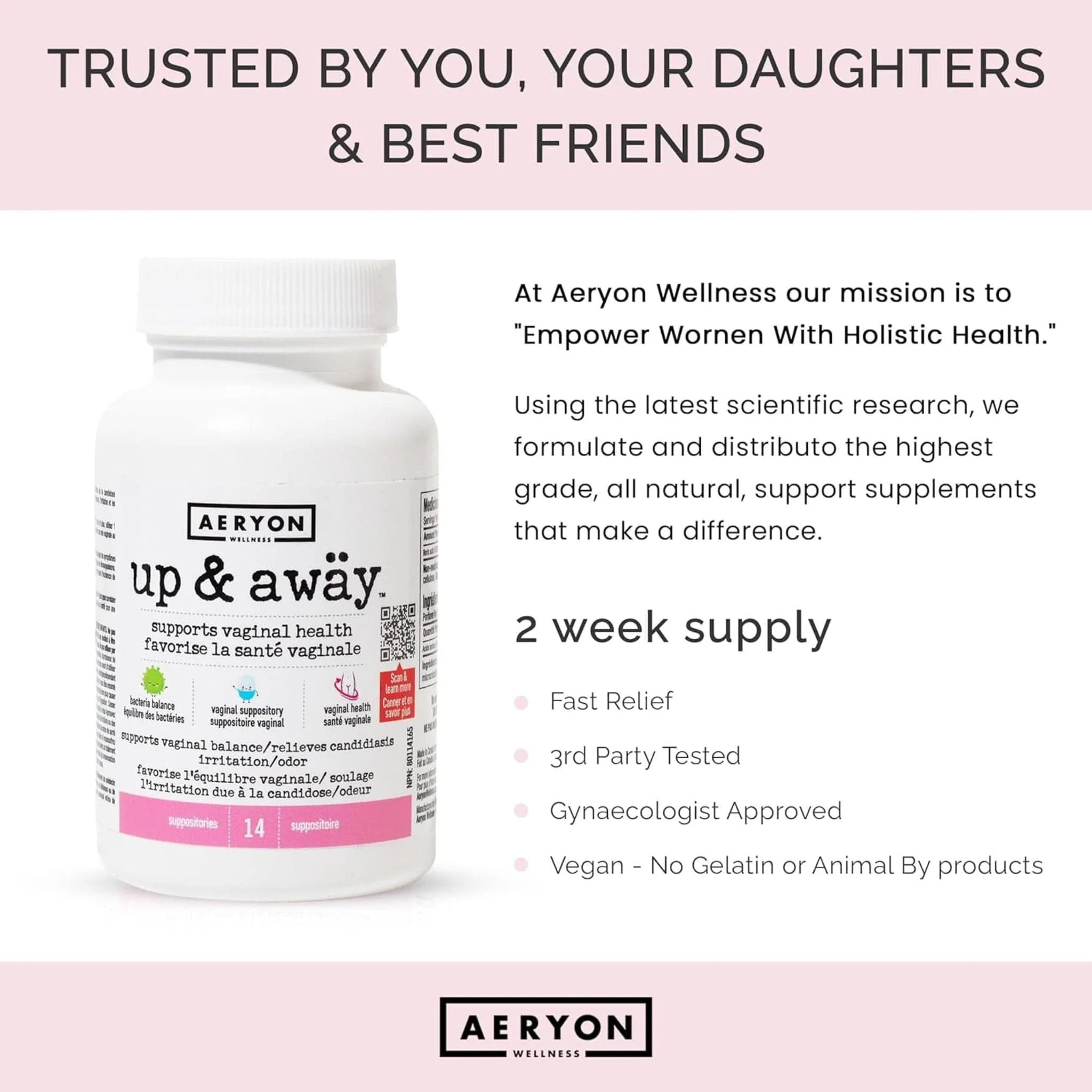 Aeryon Wellness Up & Away, Boric Acid For Vaginal Support - Image 10