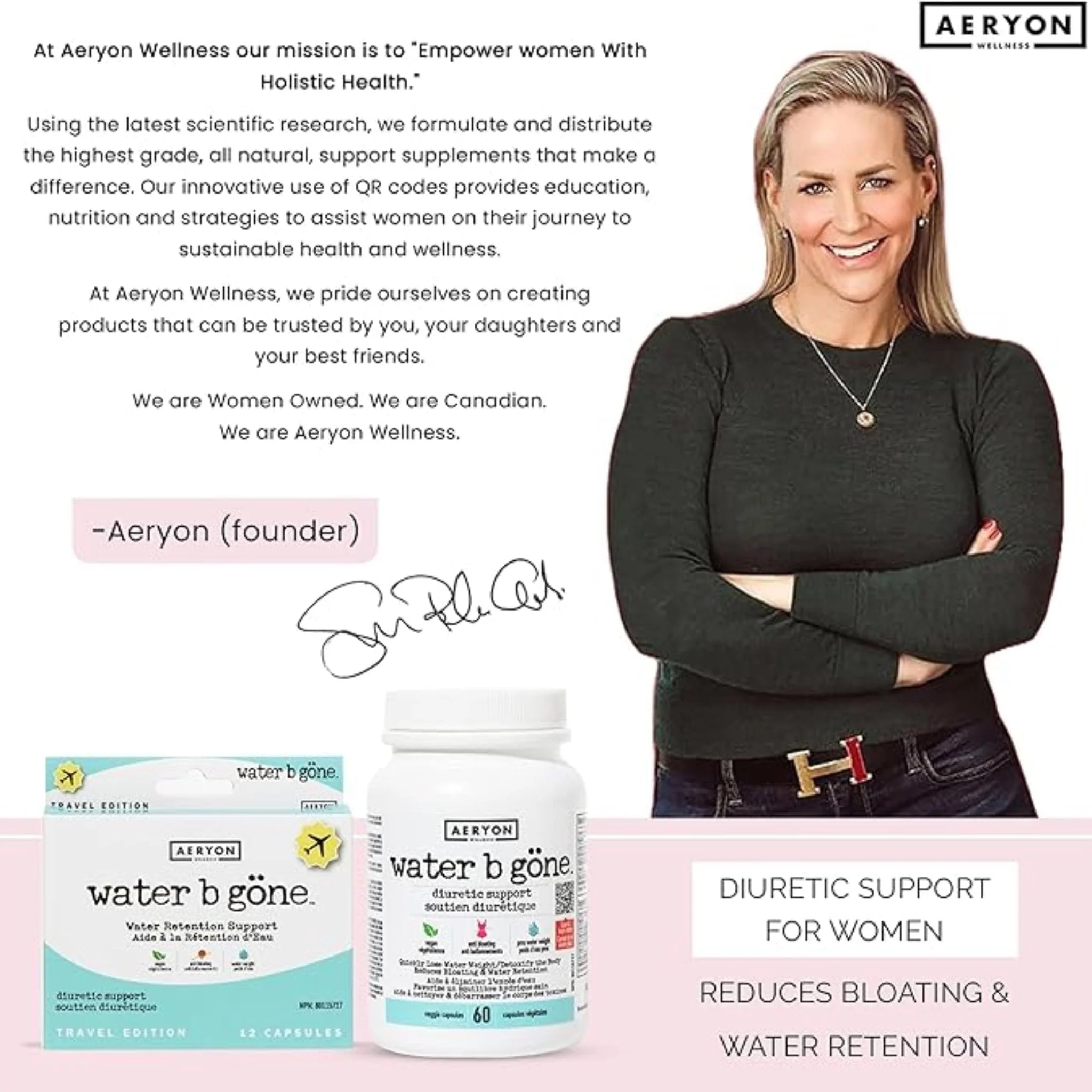 Aeryon Wellness Water B Gone, 60 Capsules - Image 6
