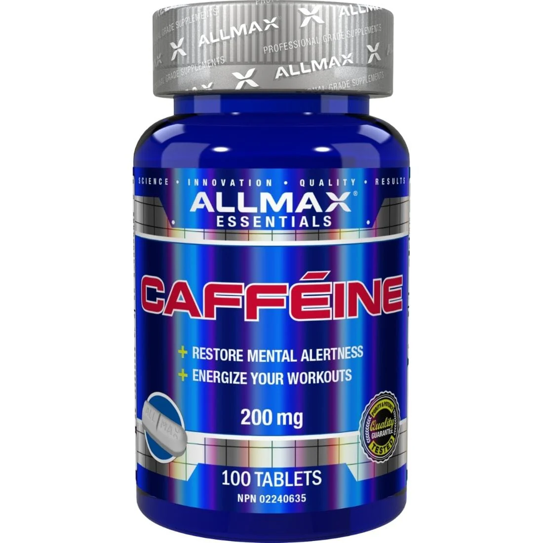 Allmax Caffeine, 200mg - Image 2
