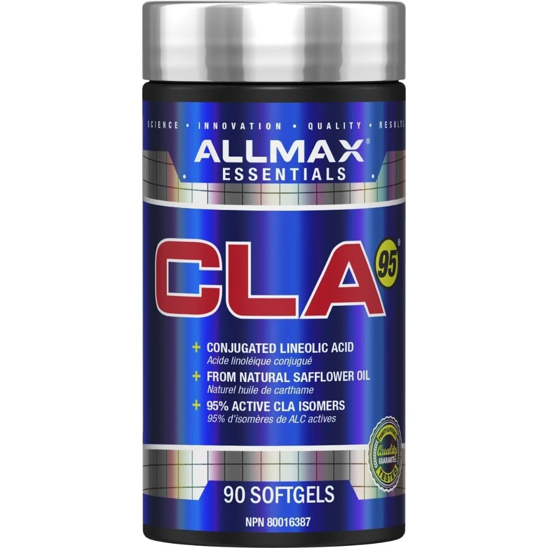 Allmax CLA 95,  95% Active CLA Isomers, CLA 1000mg, 150 Softgels - Image 2