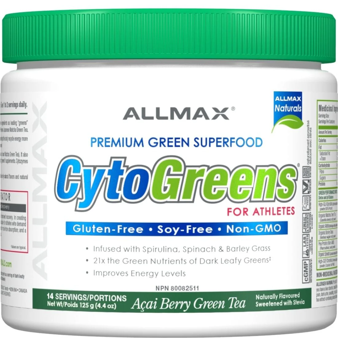 Allmax CytoGreens Greens Powder and Superfood CLEARANCE Final Sale - Image 2