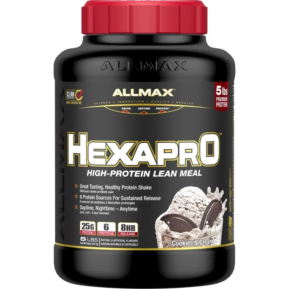 Allmax Hexapro Protein Shake, Meal Replacement Protein, High Protein Shake with BCAAs - Image 6