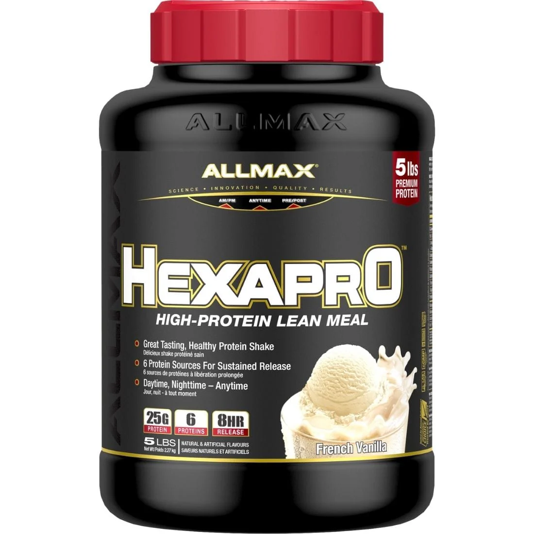 Allmax Hexapro Protein Shake, Meal Replacement Protein, High Protein Shake with BCAAs - Image 7