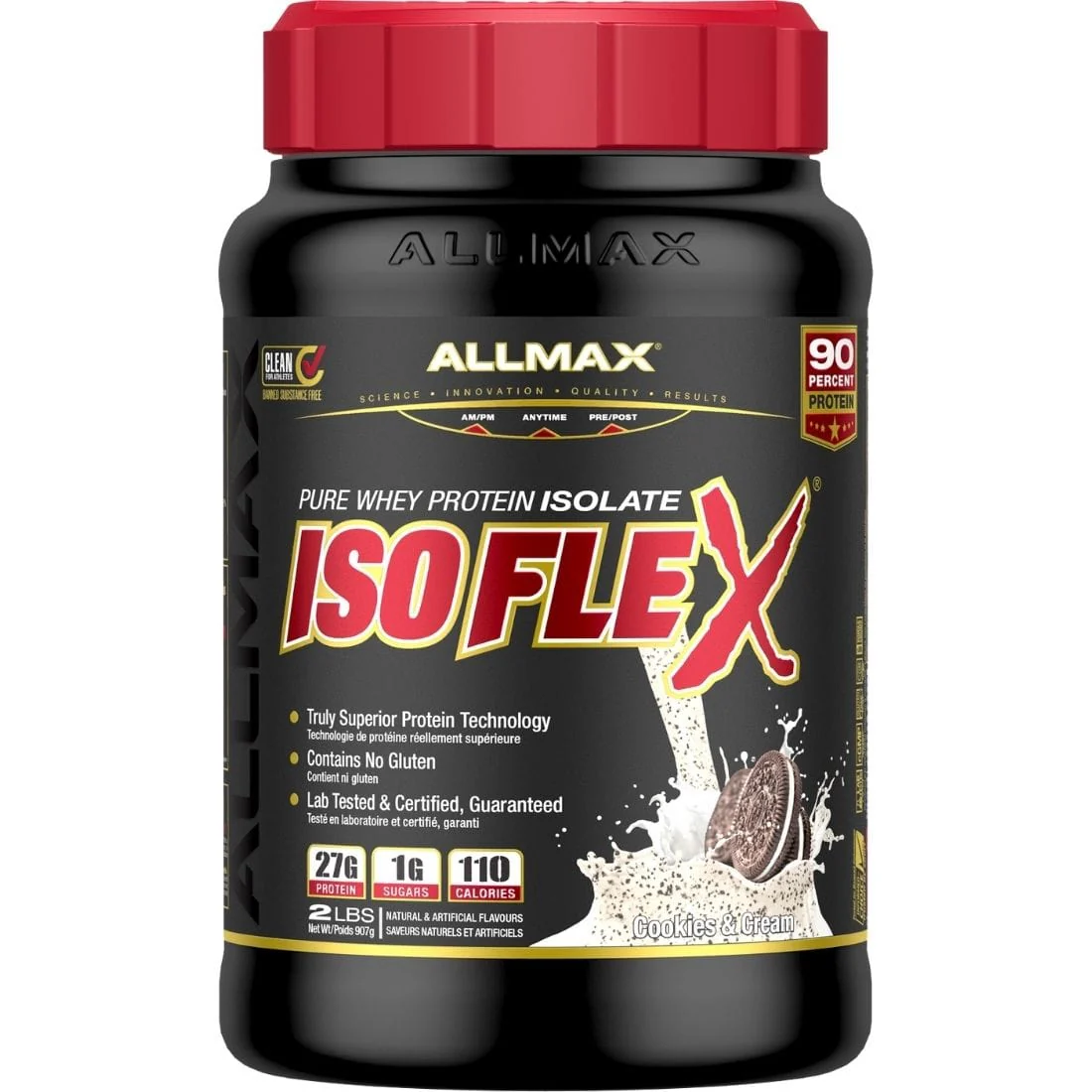 Allmax Isoflex Pure Whey Isolate Protein Powder, Gluten-Free, No added Sugar CLEARANCE 75% Off Final Sale - Image 12