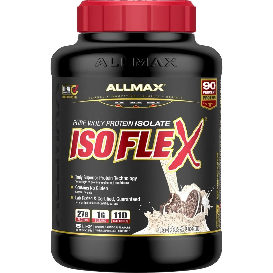 Allmax Isoflex Pure Whey Isolate Protein Powder, Gluten-Free, No added Sugar CLEARANCE 75% Off Final Sale - Image 13