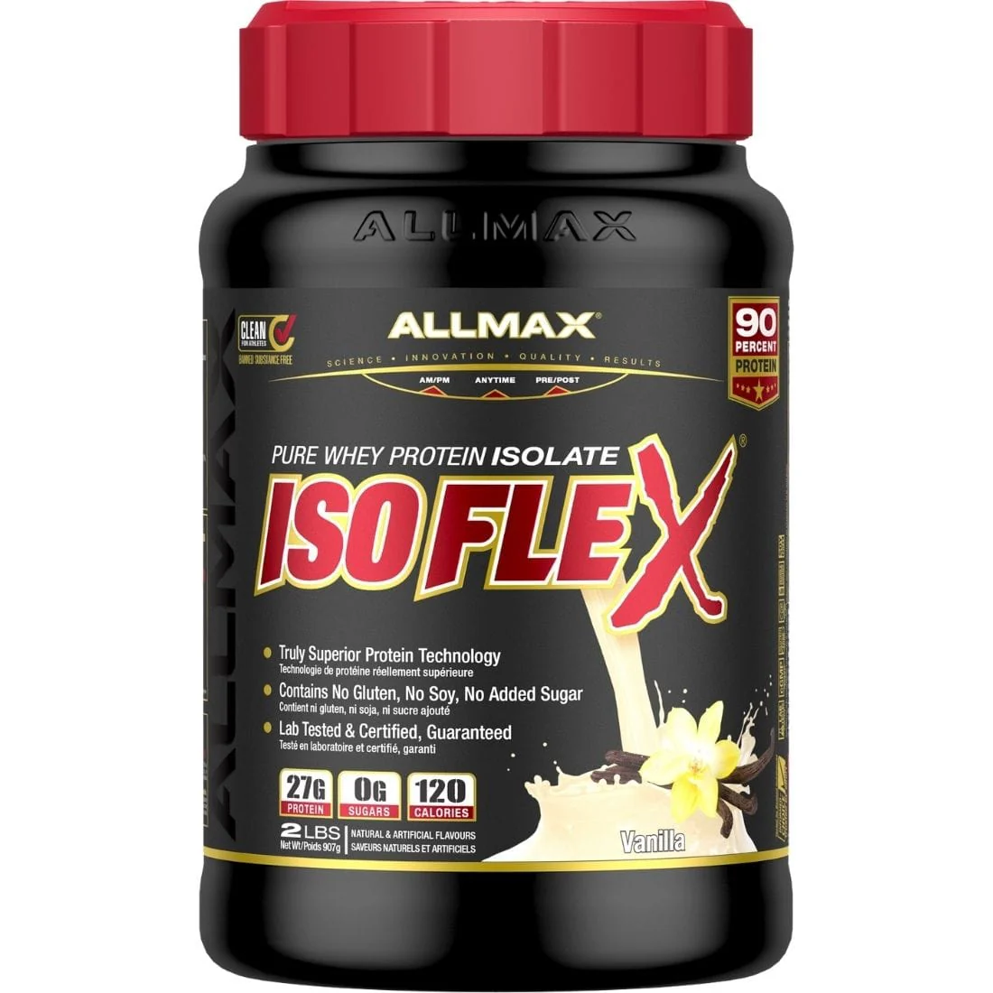 Allmax Isoflex Pure Whey Isolate Protein Powder, Gluten-Free, No added Sugar CLEARANCE 75% Off Final Sale - Image 17