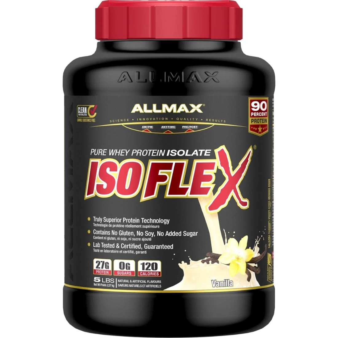 Allmax Isoflex Pure Whey Isolate Protein Powder, Gluten-Free, No added Sugar CLEARANCE 75% Off Final Sale - Image 18