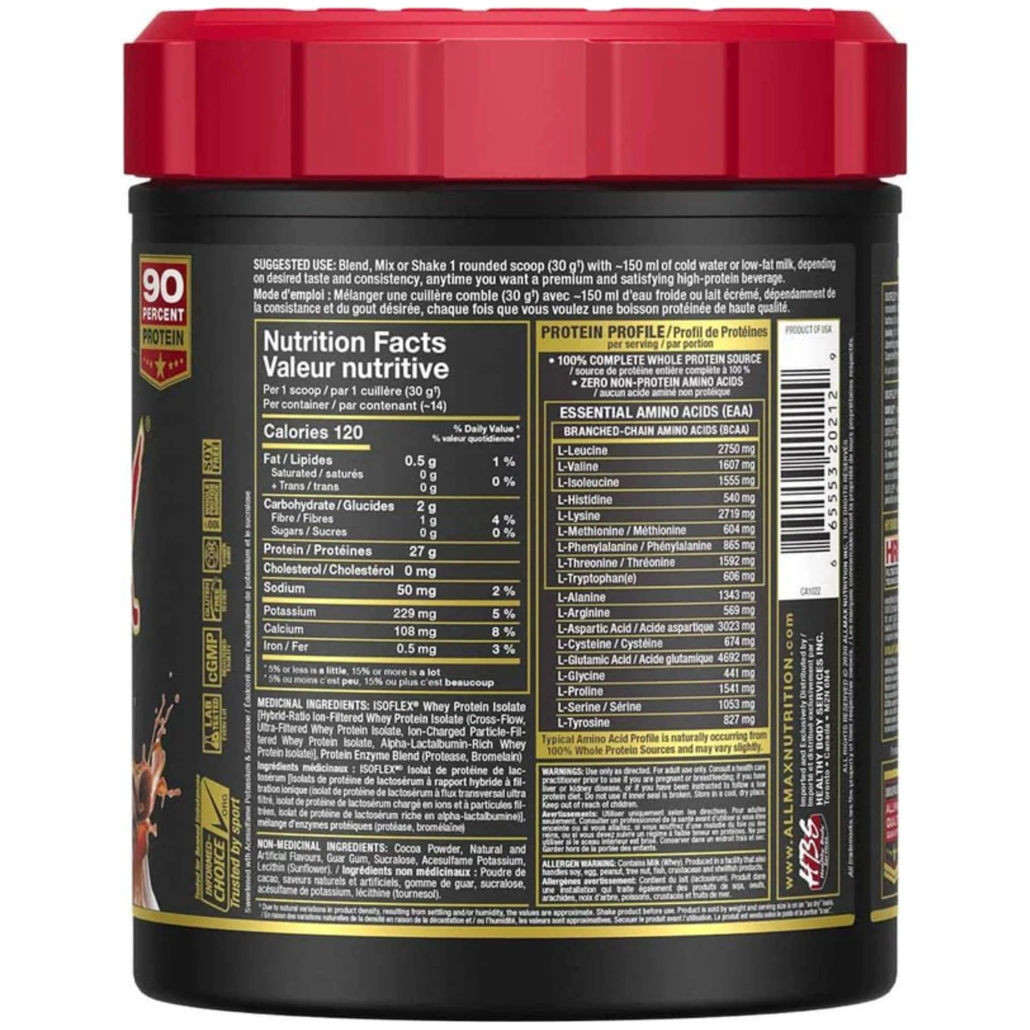 Allmax Isoflex Pure Whey Isolate Protein Powder, Gluten-Free, No added Sugar CLEARANCE 75% Off Final Sale - Image 22
