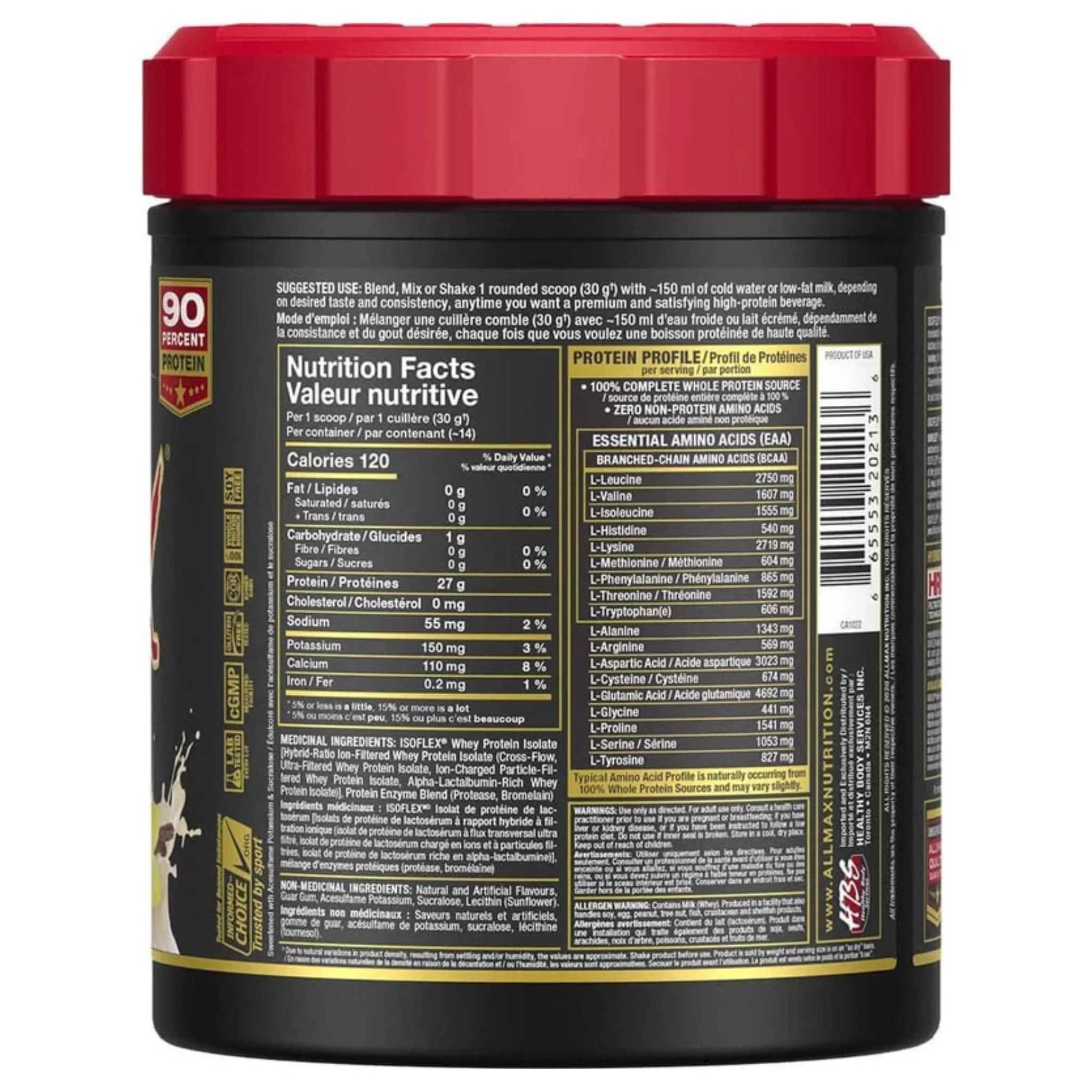 Allmax Isoflex Pure Whey Isolate Protein Powder, Gluten-Free, No added Sugar CLEARANCE 75% Off Final Sale - Image 25