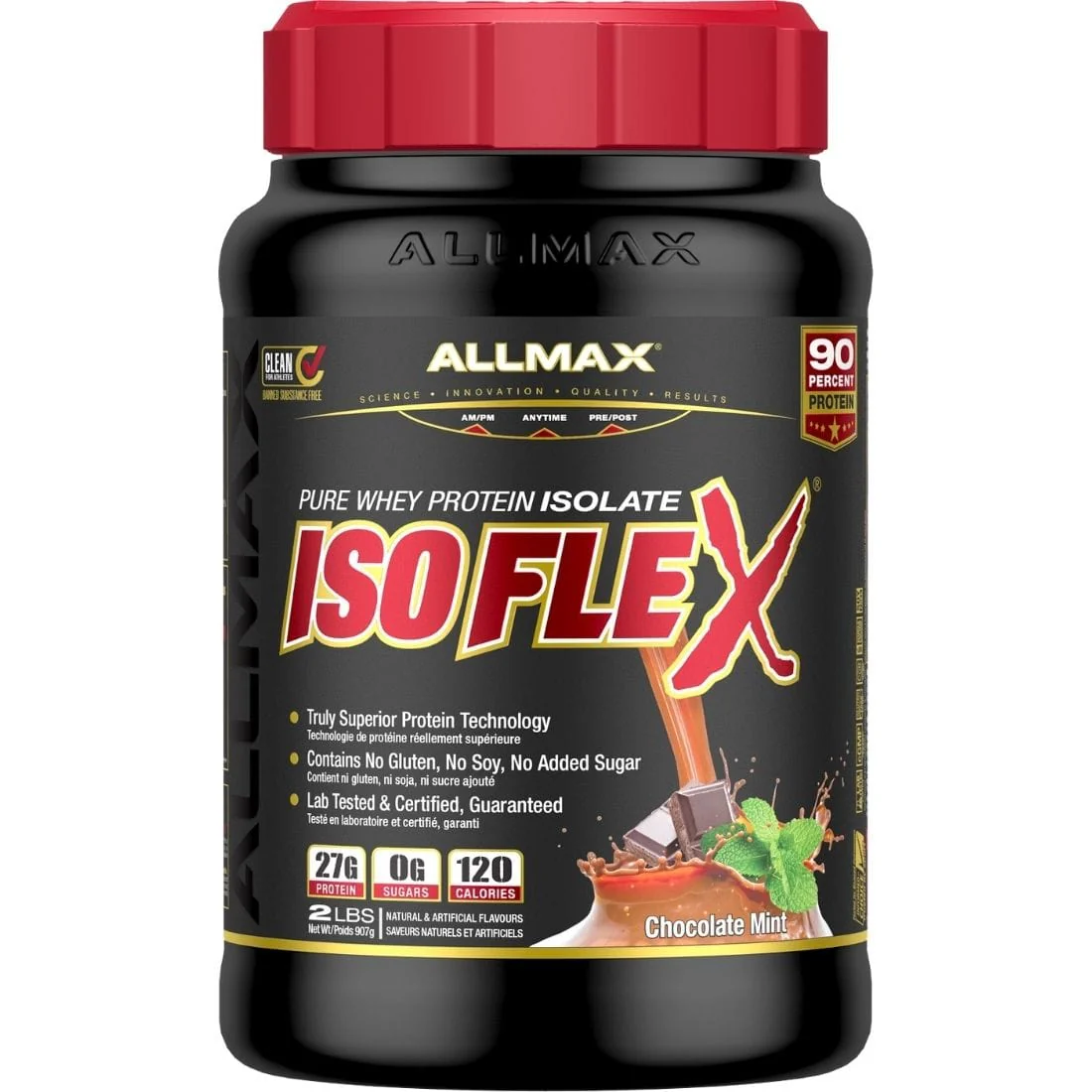 Allmax Isoflex Pure Whey Isolate Protein Powder, Gluten-Free, No added Sugar CLEARANCE 75% Off Final Sale - Image 8