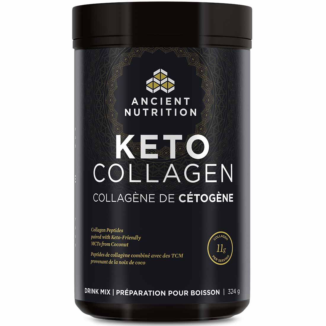 Ancient Nutrition Keto Collagen (Collagen Peptides with MCT Oil Powder) (324g to 374g) - Image 3