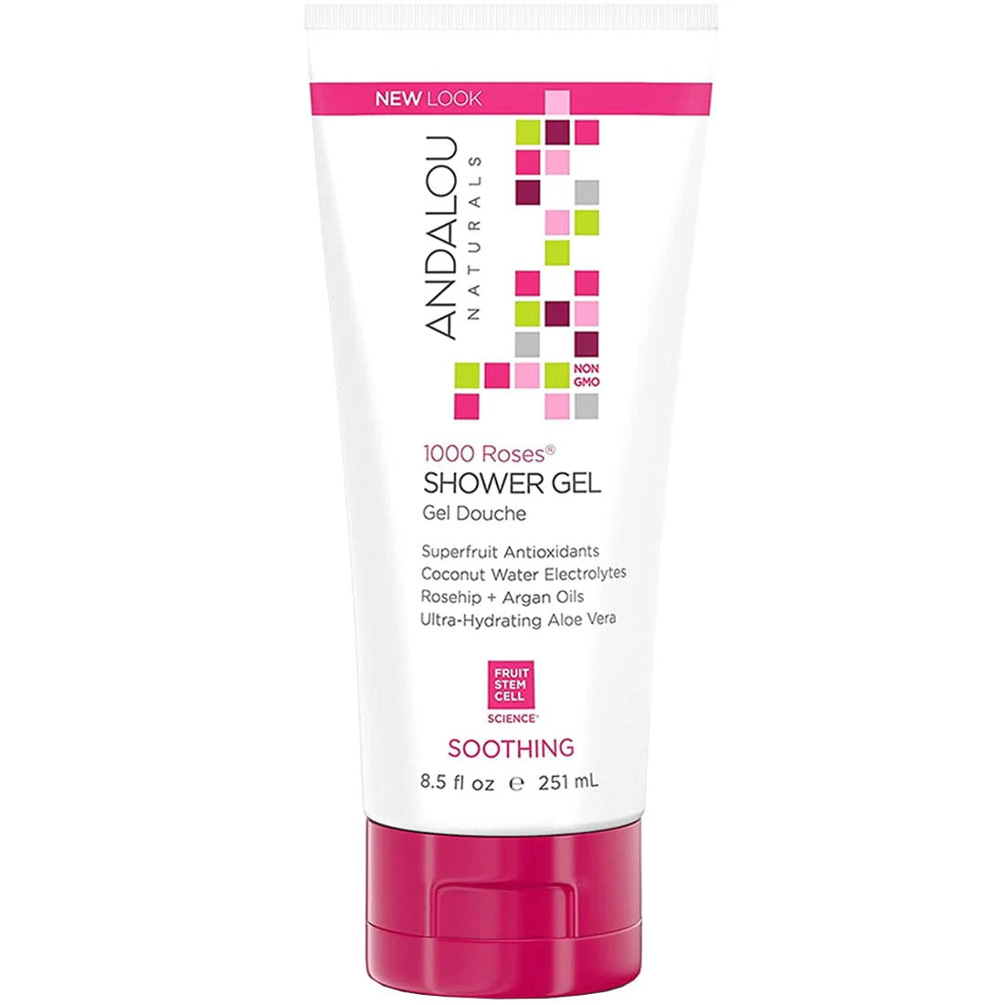 Andalou Naturals 1000 Roses Soothing Shower Gel, 251ml