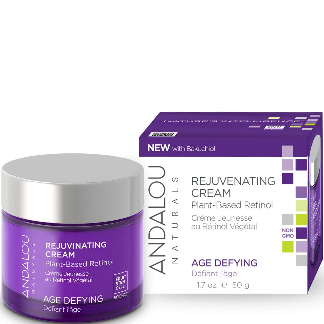 Andalou Naturals Rejuvenating Plant Based Retinol Alternative Cream - Image 3