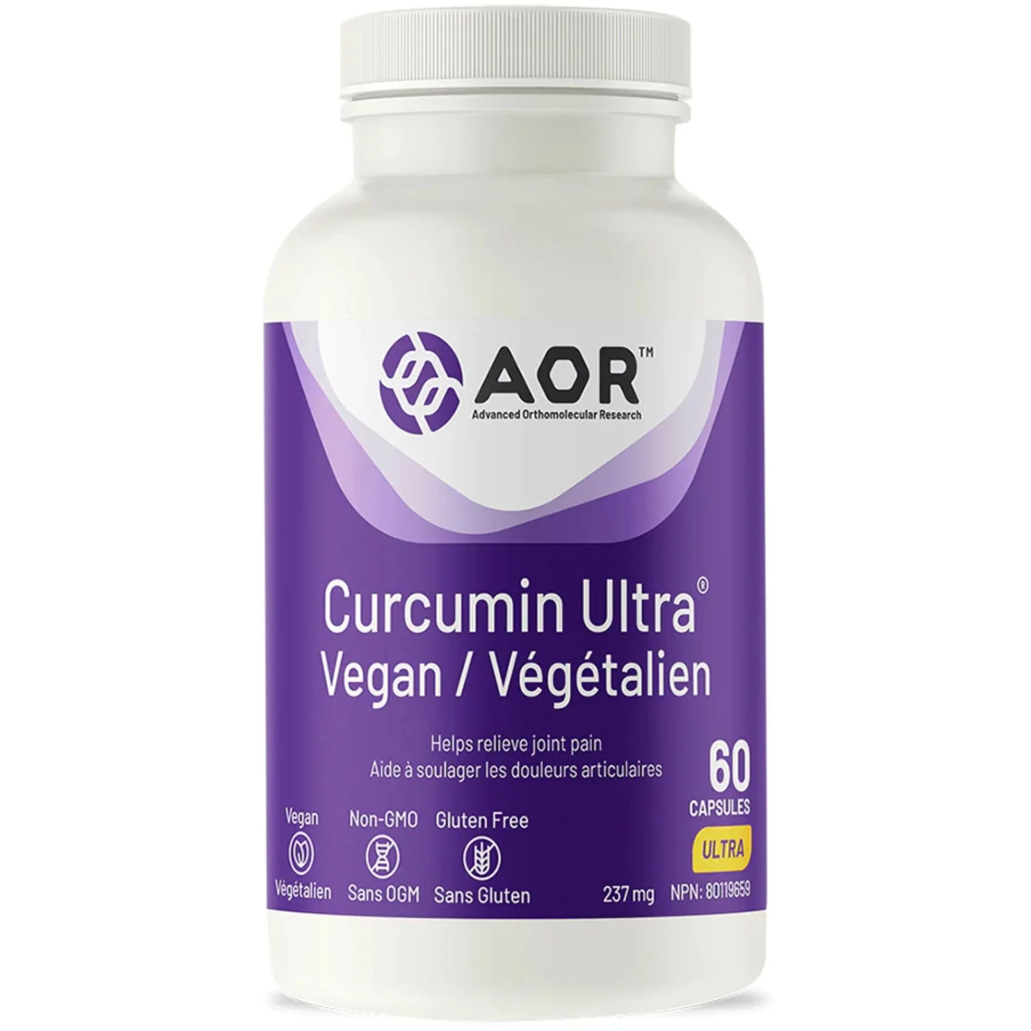AOR Curcumin Ultra Vegan (Formerly Curcumin Ultra), 60 Softgels