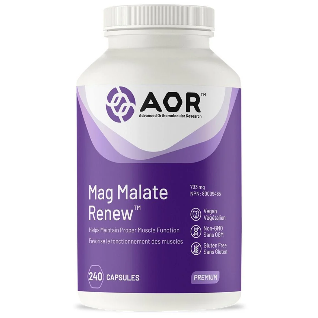 AOR Mag Malate Renew 793mg, Magnesium Malate - Image 2