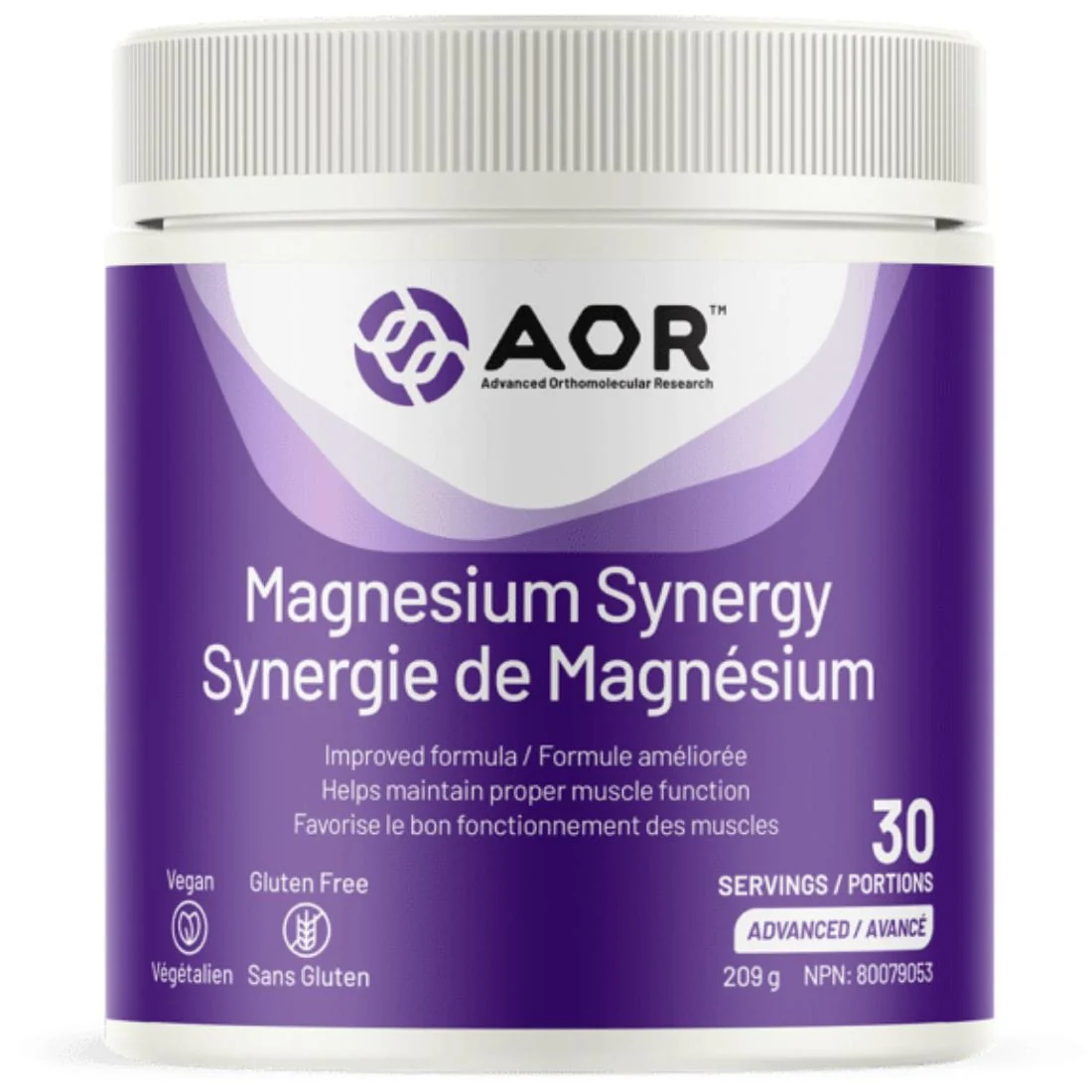 AOR Magnesium Synergy, Magnesium, MInerals and Electrolytes, 208g