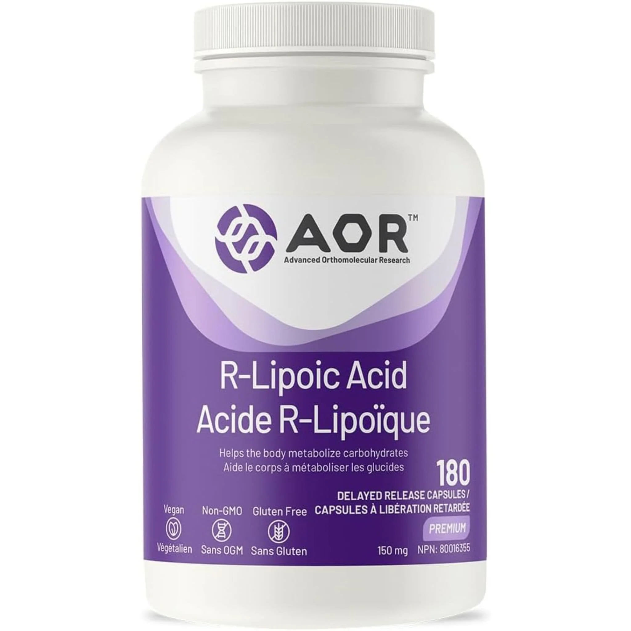 AOR R-Lipoic Acid 150mg Delayed Release Vegi-Capsules - Image 8