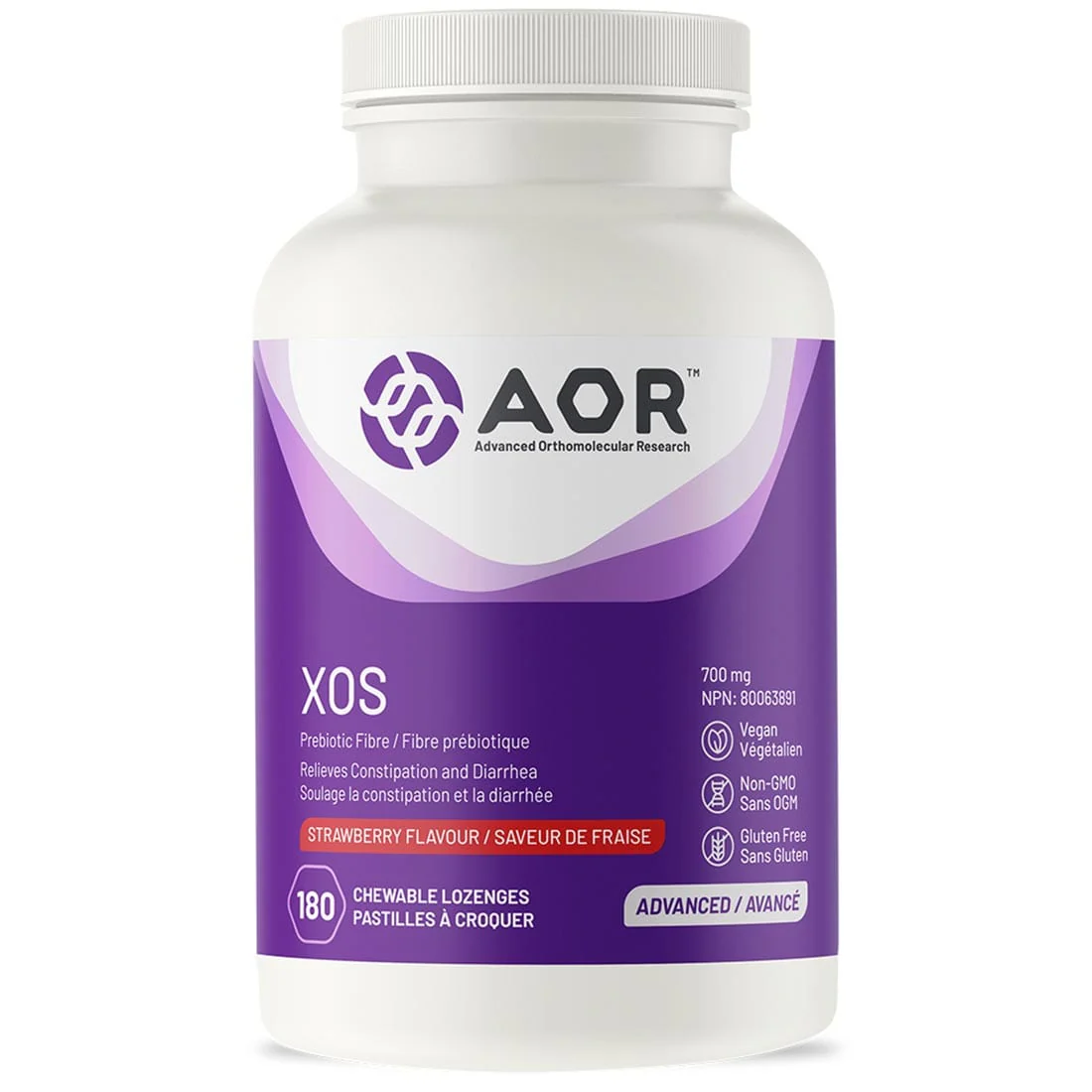 AOR XOS Soluble Prebiotic Fibre, 180 Lozenges - Image 2