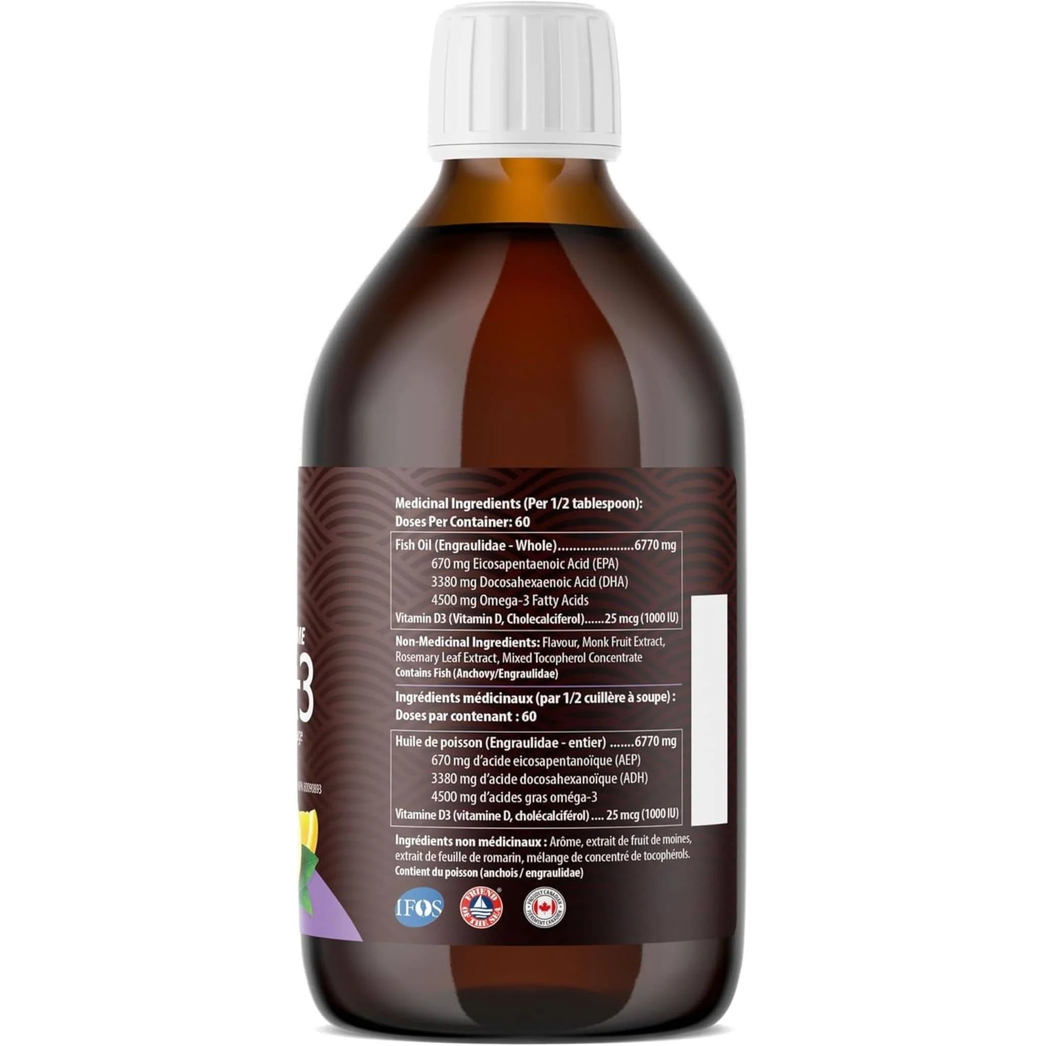 AquaOmega High DHA Omega 3 Fish Oil, 5X Extra Strength Liquid Fish Oil - Image 10