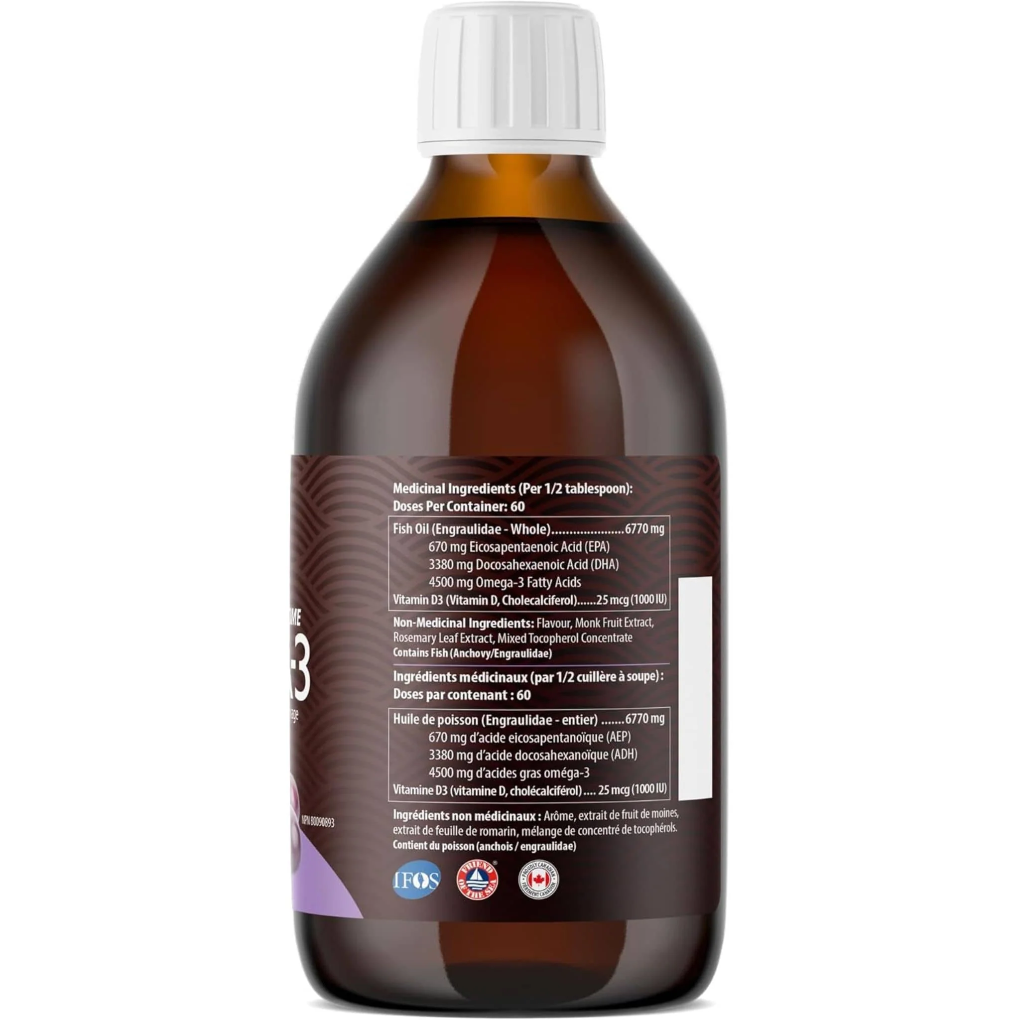 AquaOmega High DHA Omega 3 Fish Oil, 5X Extra Strength Liquid Fish Oil - Image 24