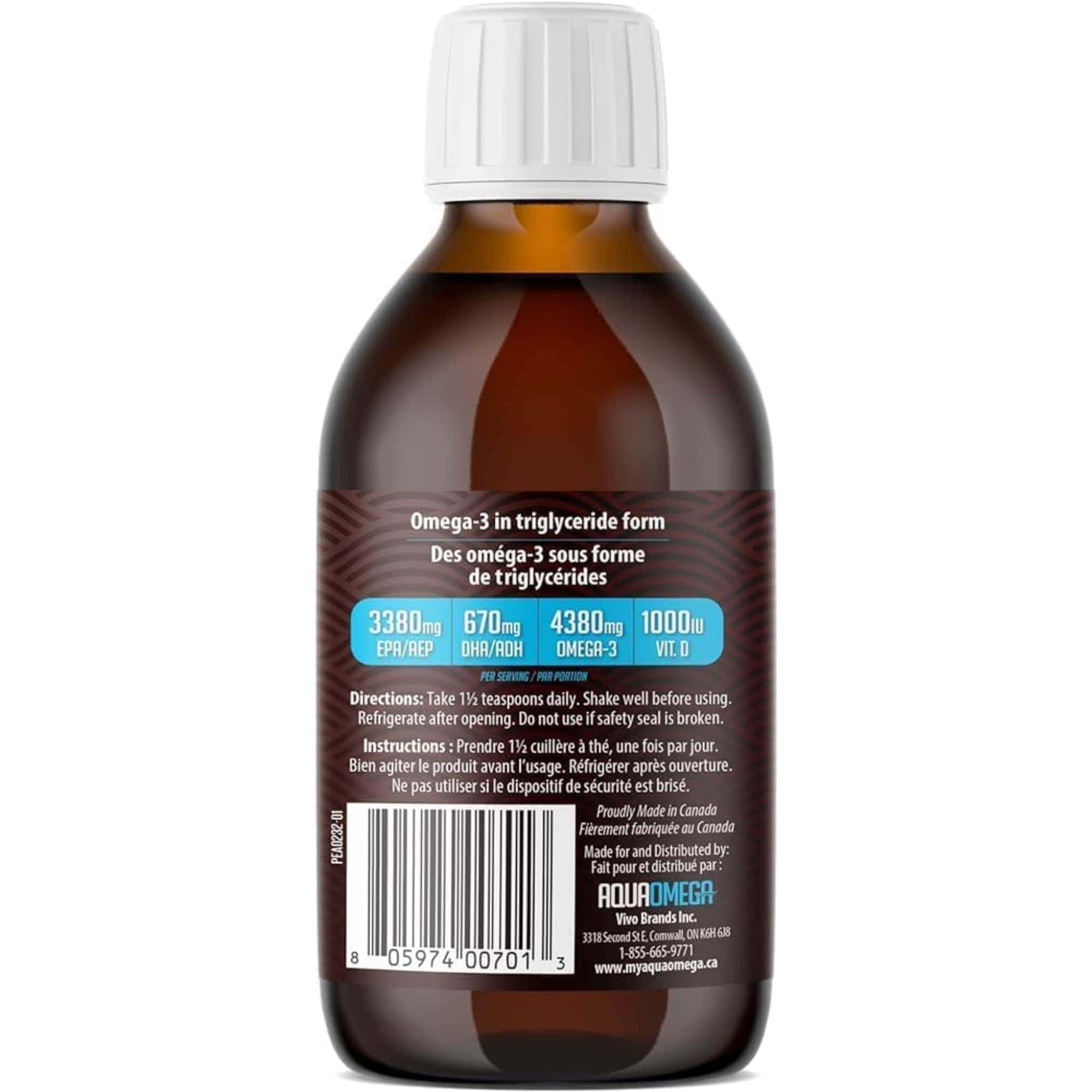 AquaOmega High EPA Omega 3 Fish Oil, 5X Extra Strength Liquid Fish Oil - Image 14