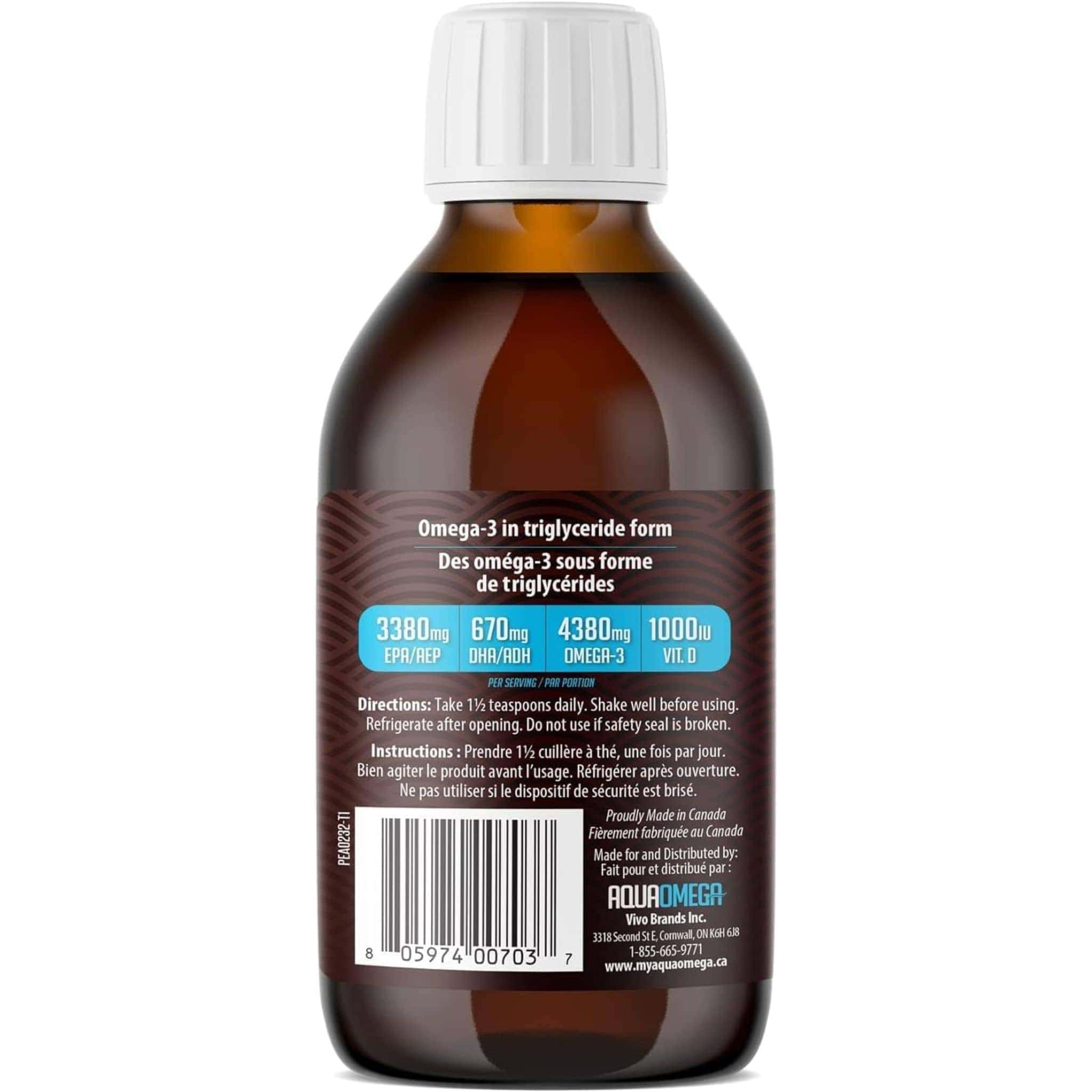 AquaOmega High EPA Omega 3 Fish Oil, 5X Extra Strength Liquid Fish Oil - Image 17