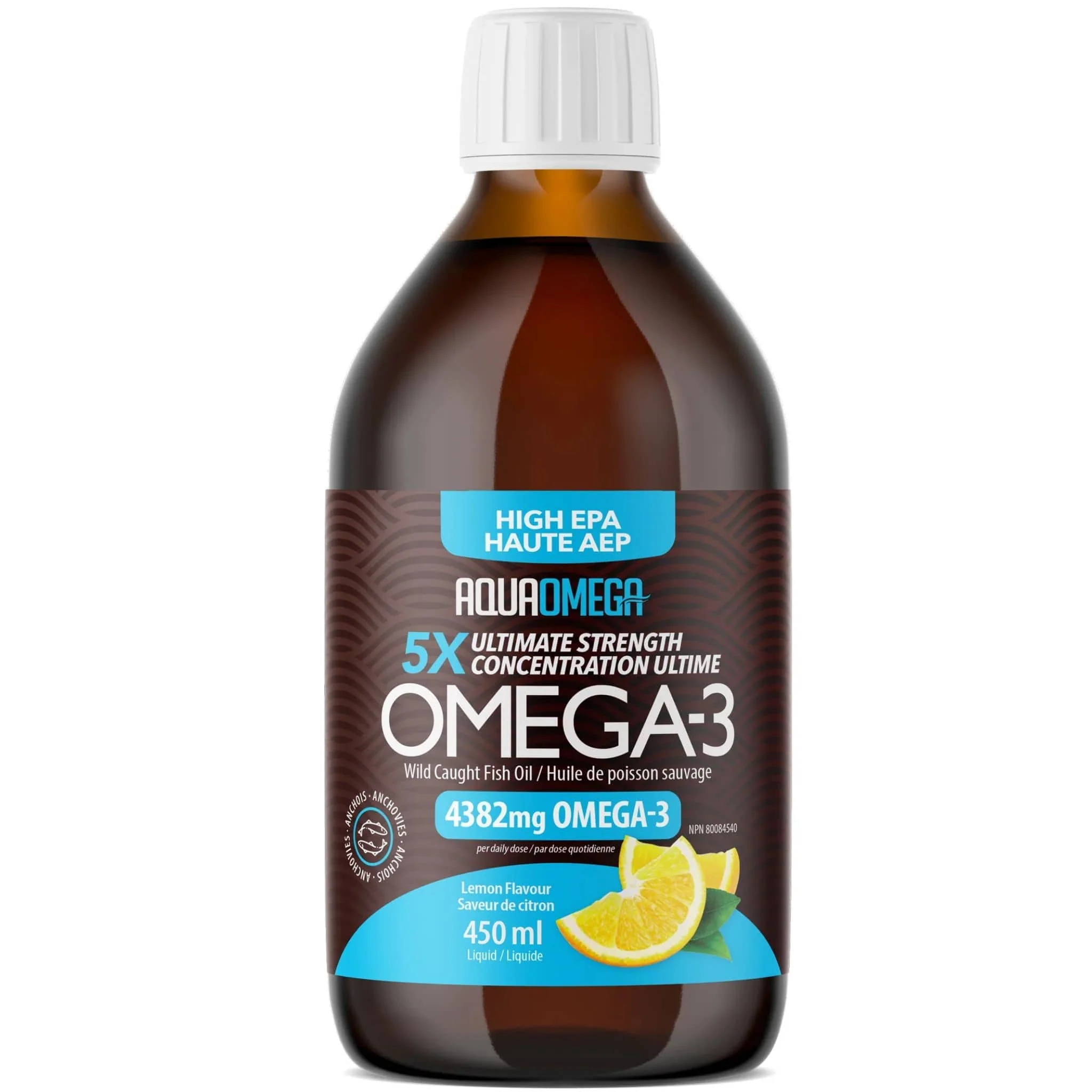 AquaOmega High EPA Omega 3 Fish Oil, 5X Extra Strength Liquid Fish Oil - Image 7