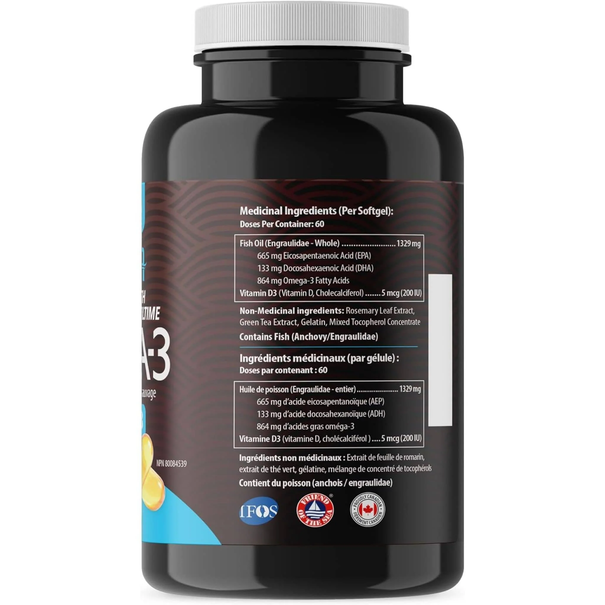 AquaOmega High EPA Omega 3 Fish Oil, 5X Extra Strength Fish Oil Softgels - Image 12
