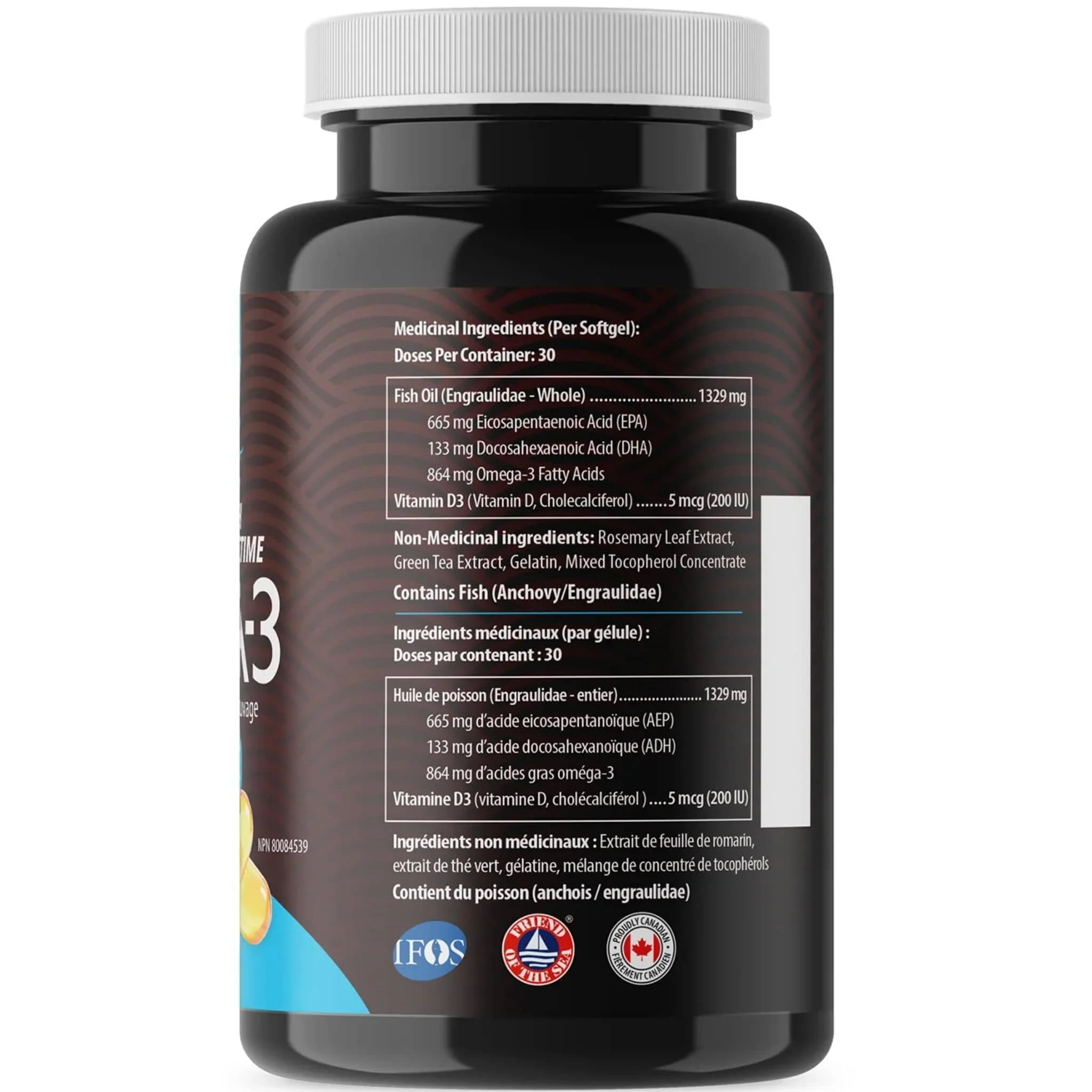 AquaOmega High EPA Omega 3 Fish Oil, 5X Extra Strength Fish Oil Softgels - Image 4