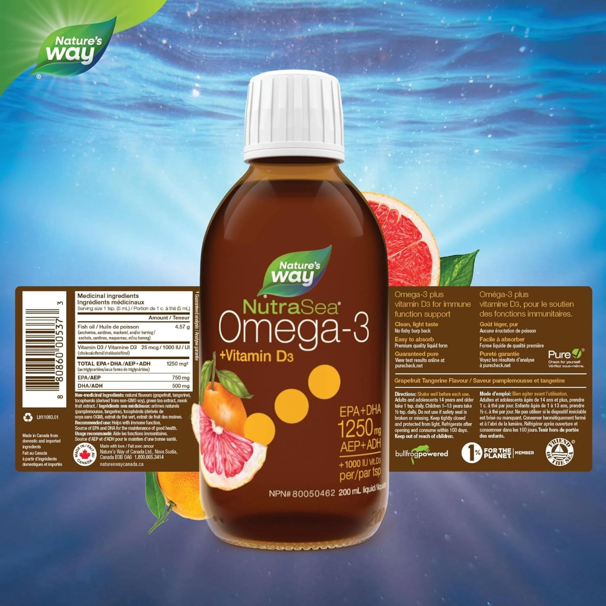 NutraSea +D Omega-3 Fish Oil Liquid - Image 11