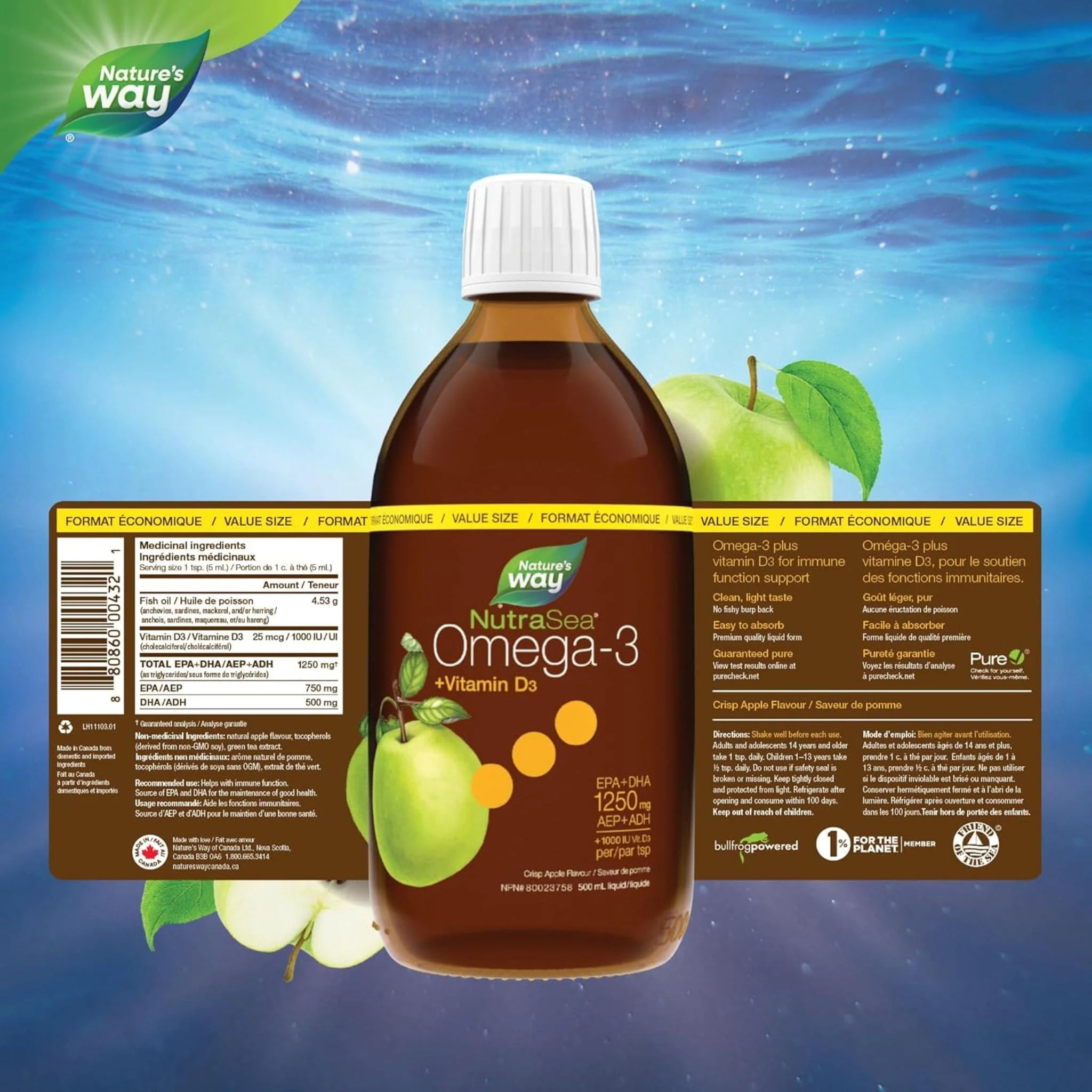 NutraSea +D Omega-3 Fish Oil Liquid - Image 4