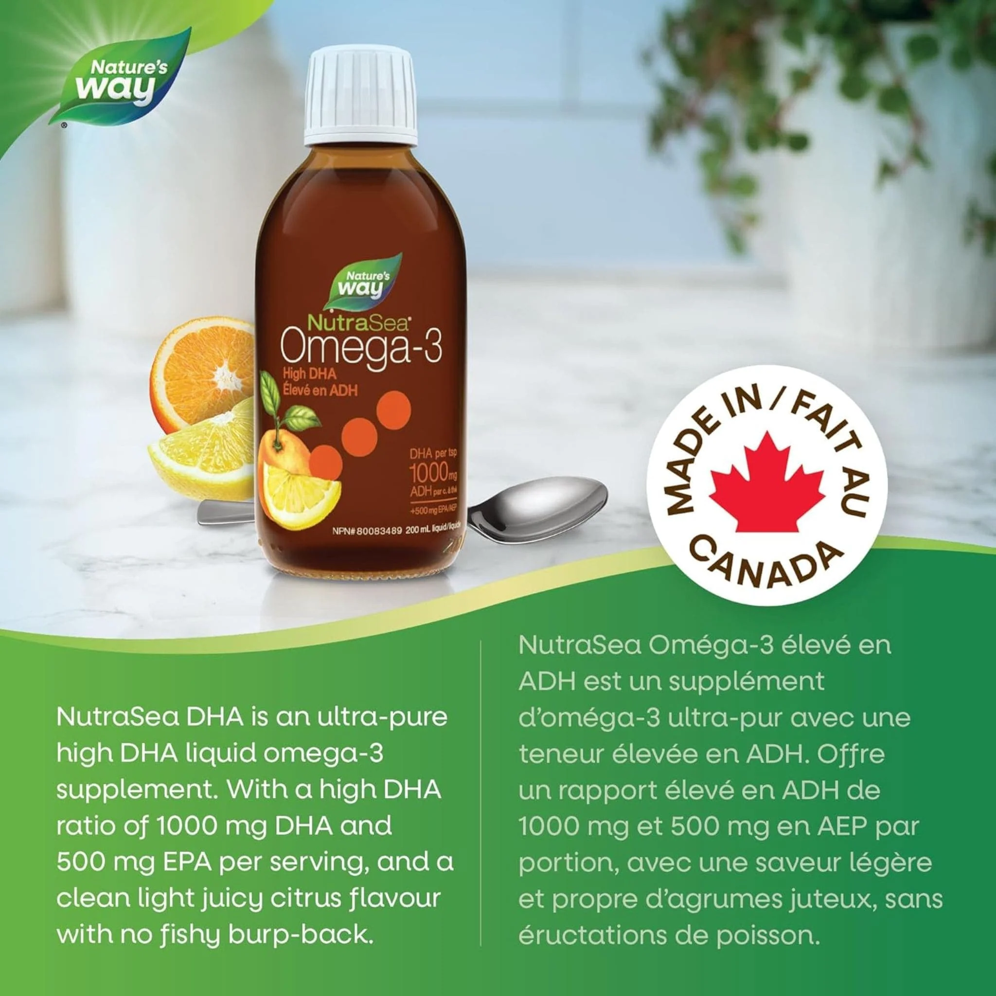NutraSea DHA Omega-3 High DHA Liquid - Image 3