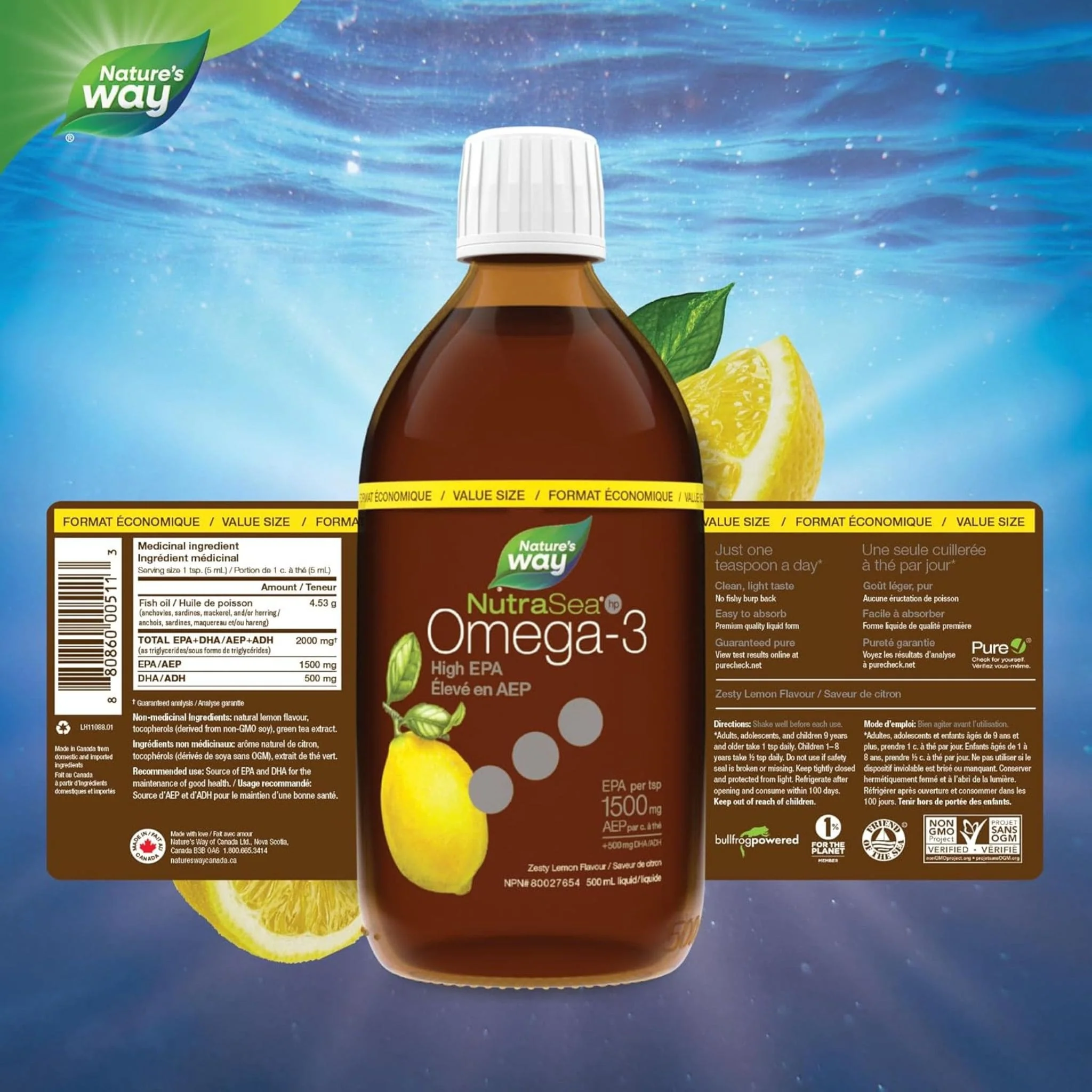 NutraSea HP Omega-3 Liquid Omega-3 High EPA Liquid - Image 4