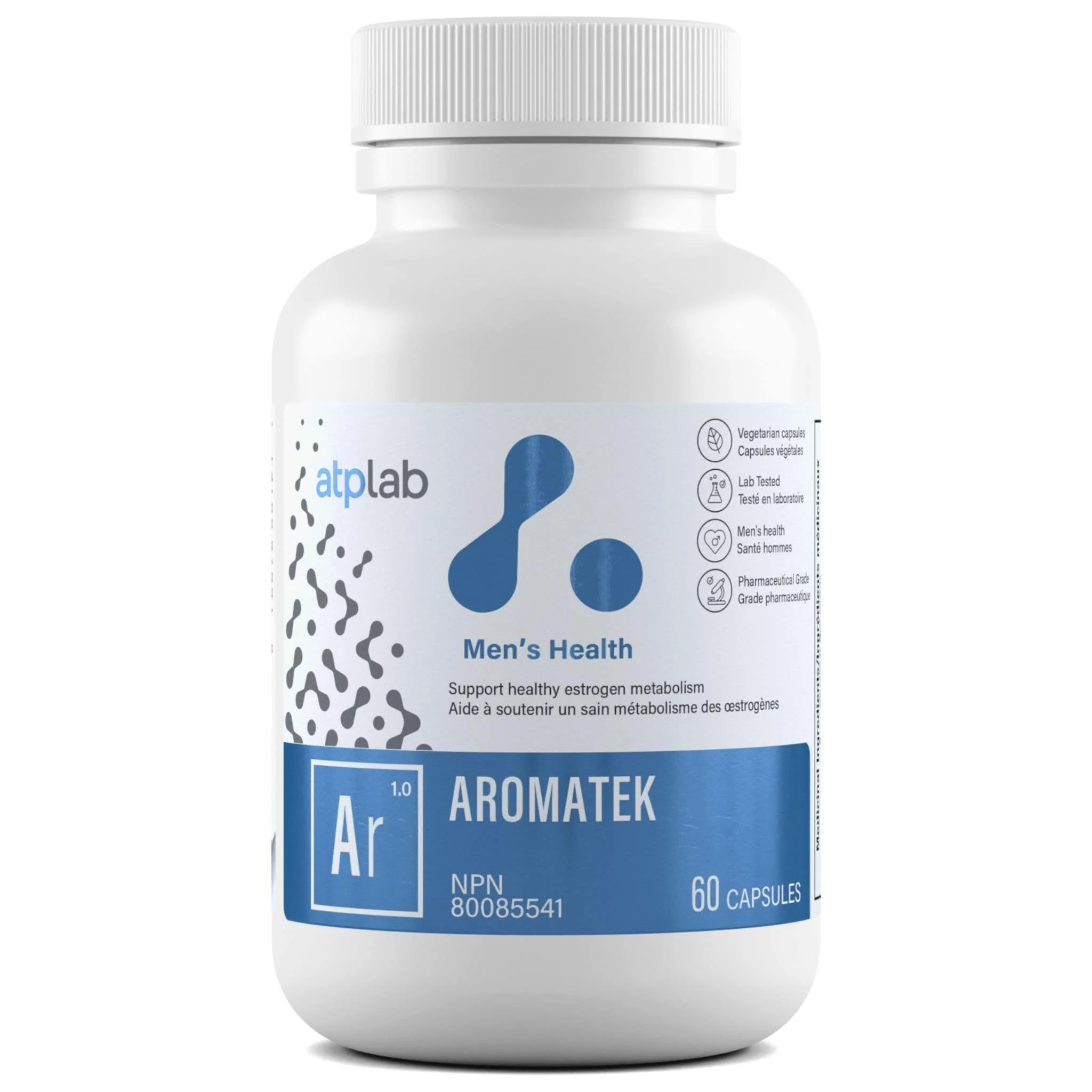 ATP Lab Aromatek, Support for Men's Hormonal Balance, 60 Vegetable Capsules