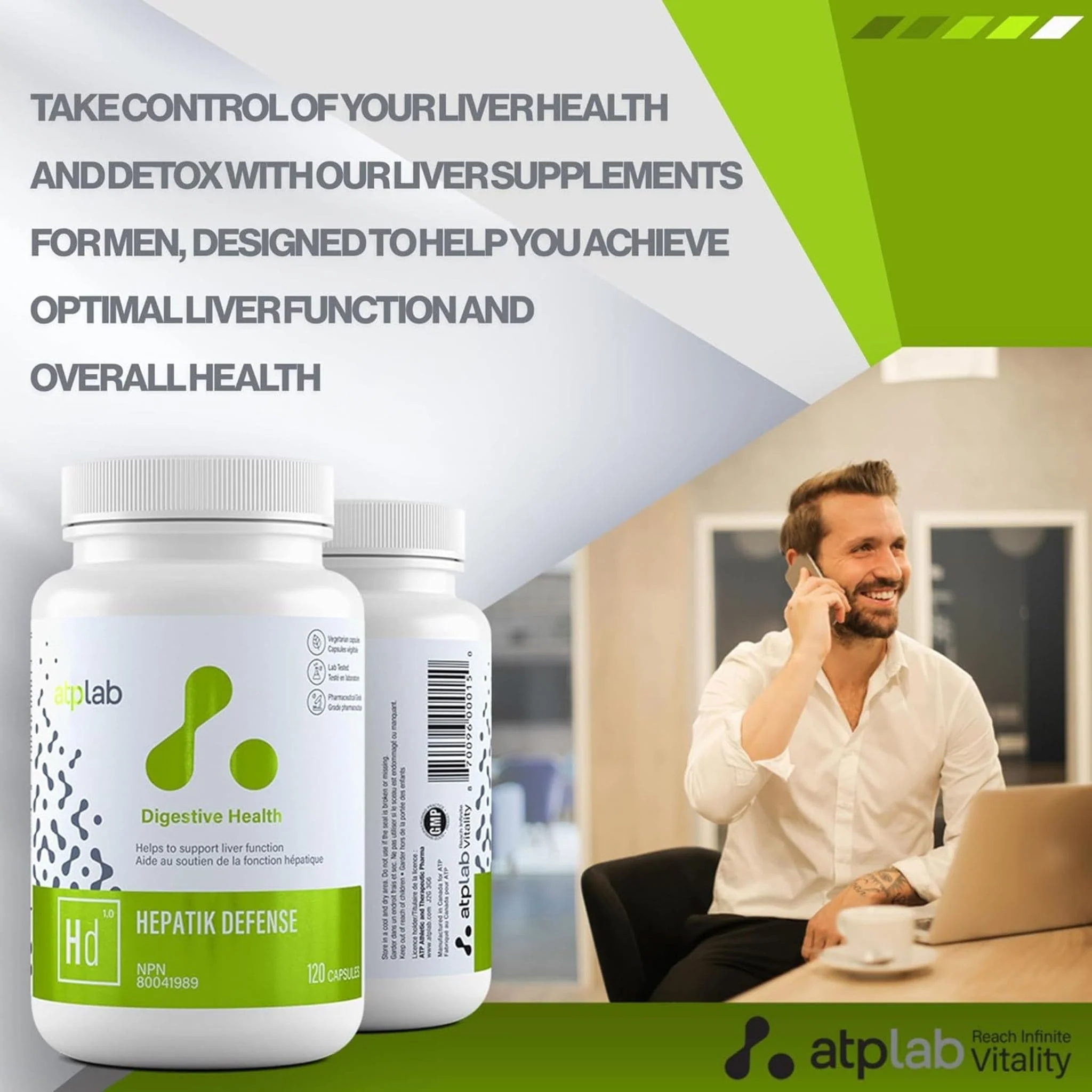 ATP Lab Hepatik Defense, 120 Vegetable Capsules - Image 8