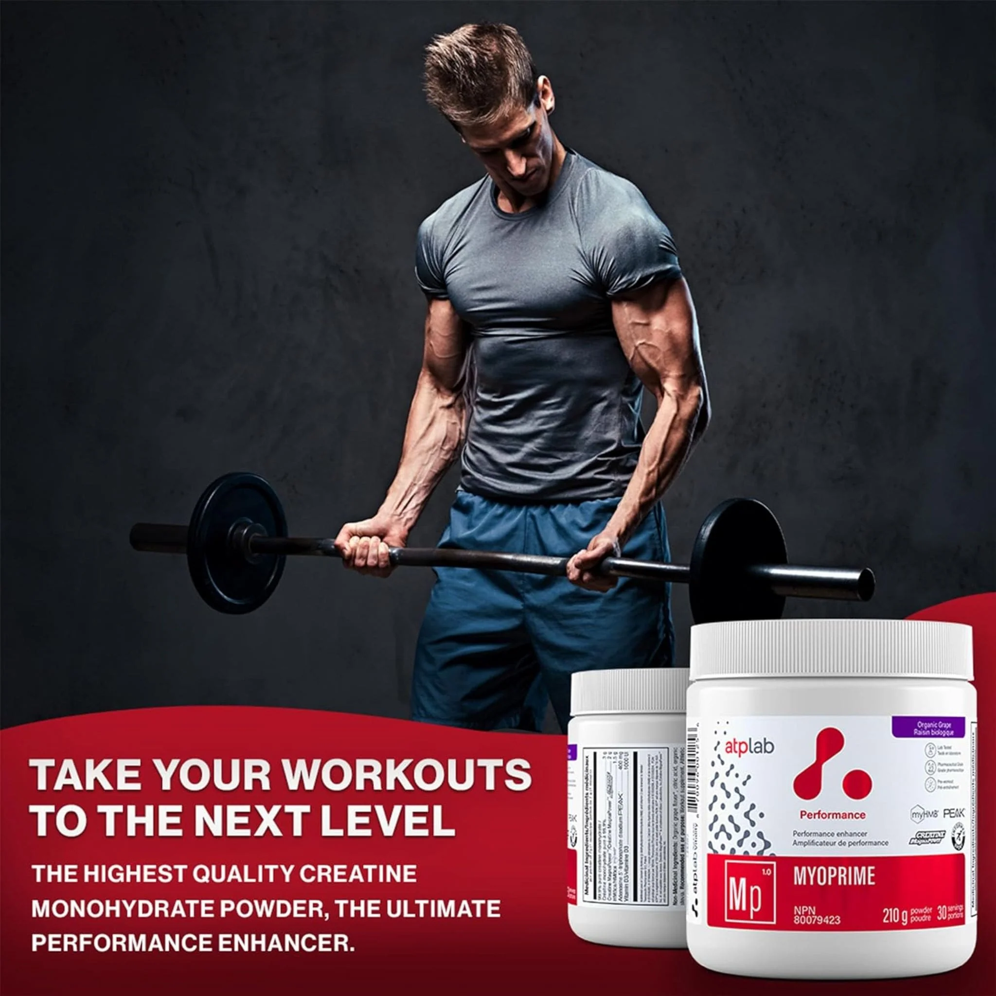 ATP Lab Myoprime Powder, Supports Athletic Performance, 210g, 30 Servings - Image 5