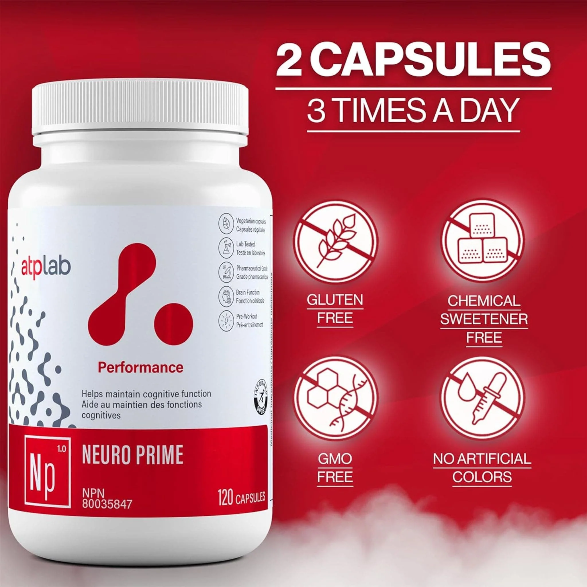 ATP Lab Neuro Prime, Supports Brain Health, 120 Vegetable Capsules - Image 6