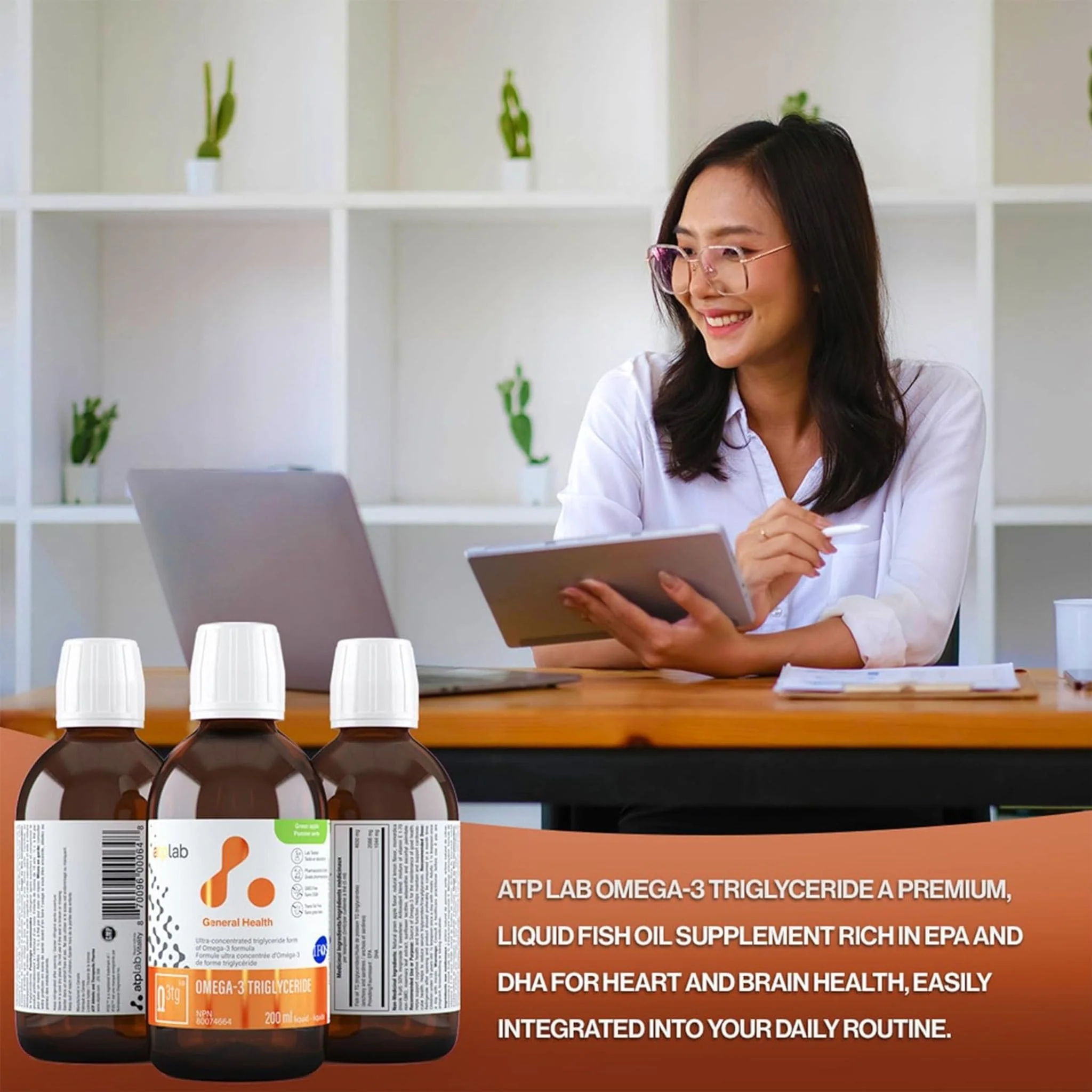 ATP Lab Omega-3 Triglyceride, Supports Brain and Cardiovascular Health, 200ml - Image 5