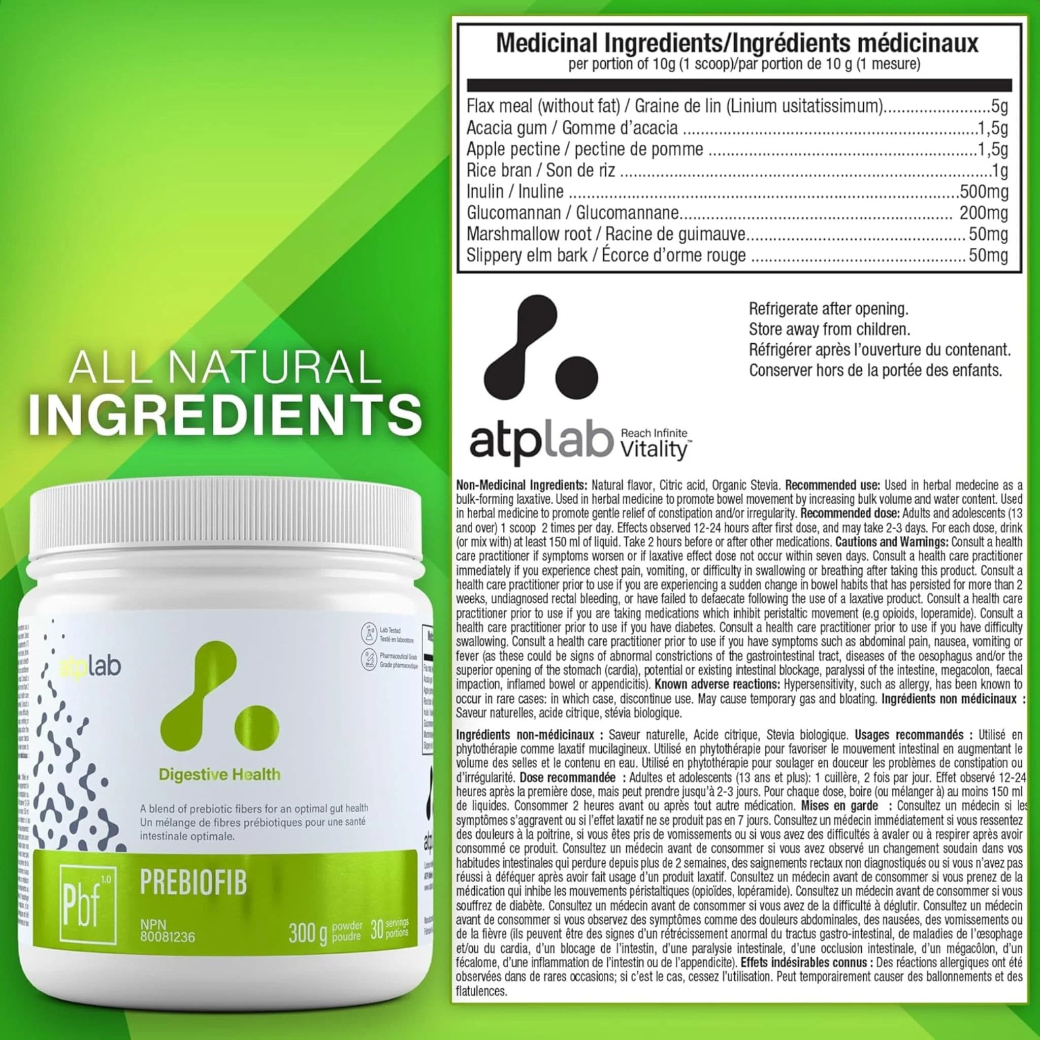 ATP Lab PreBioFib Powder, 300g - Image 8
