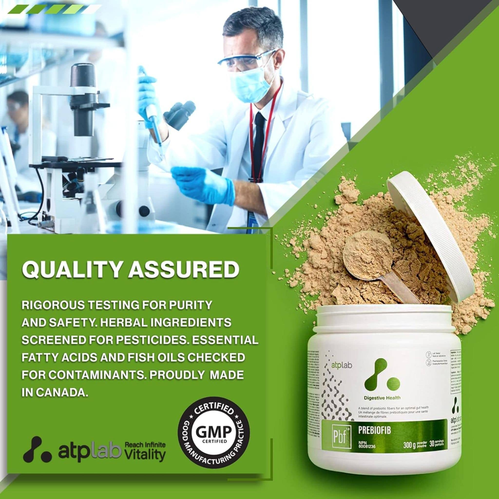 ATP Lab PreBioFib Powder, 300g - Image 9